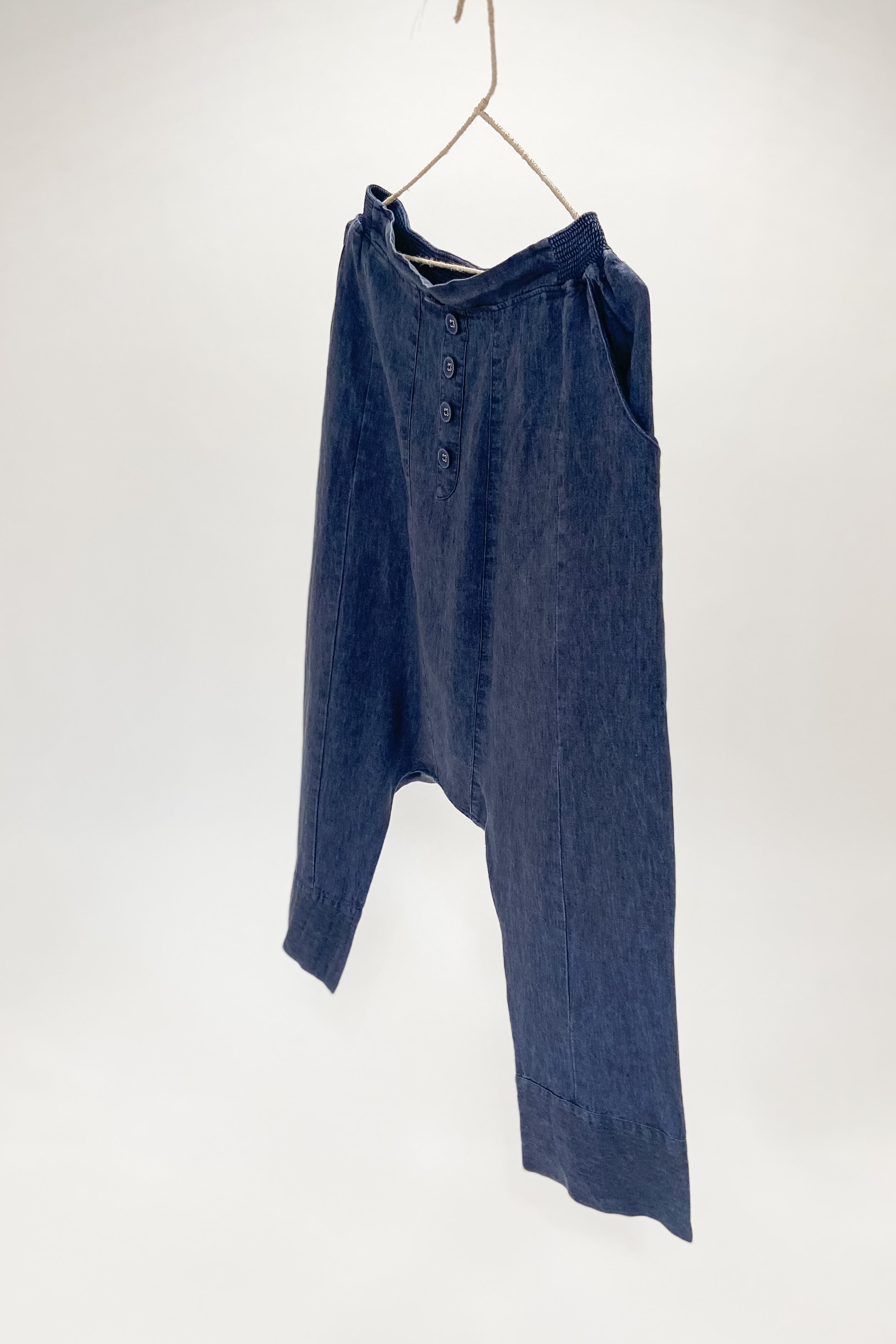 GW | Button Front Harem Pant | Deep Well | M