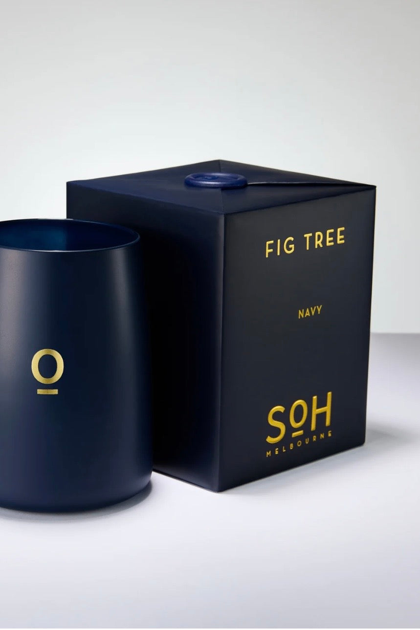 SOH Melbourne | Navy Candle | Fig Tree