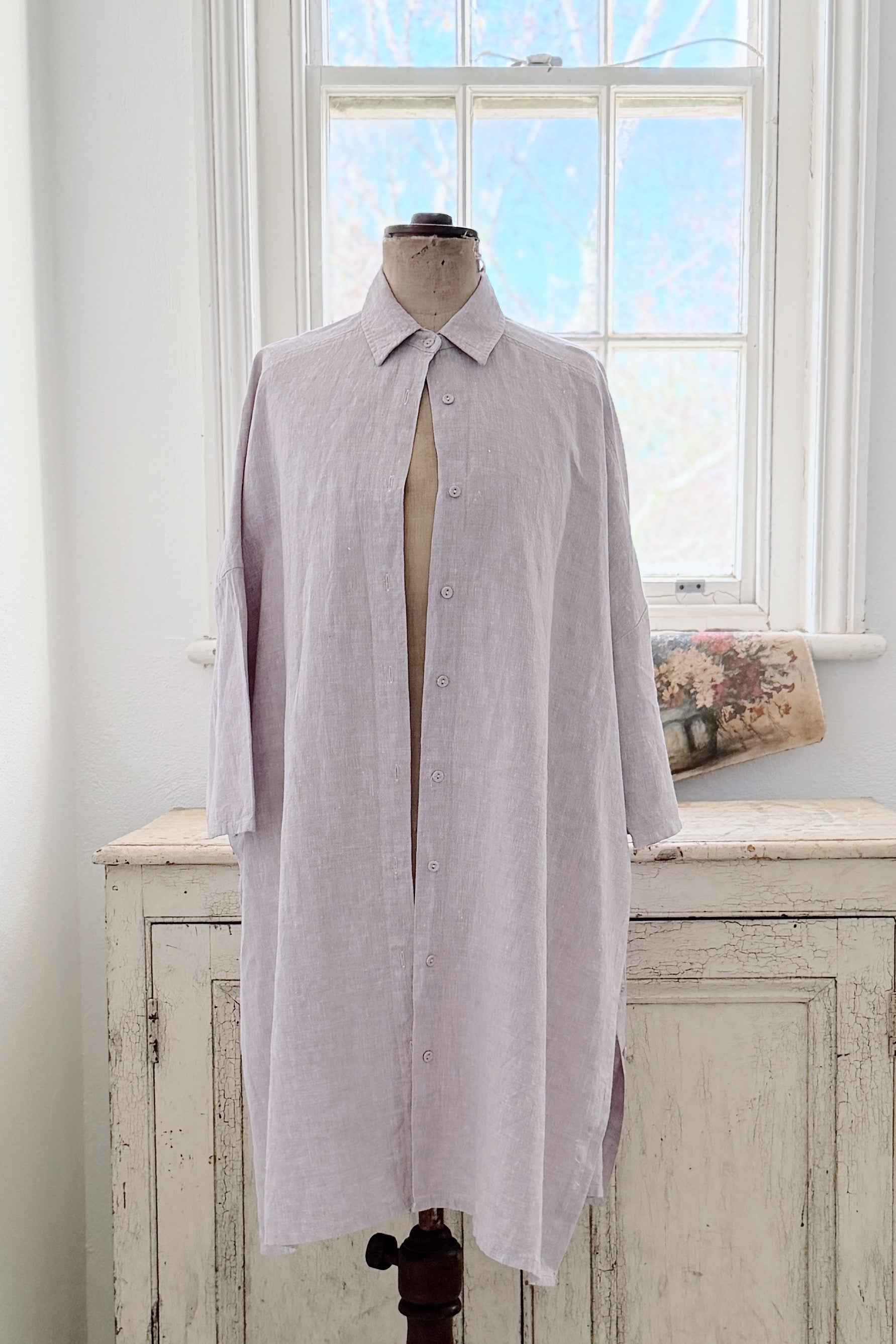 GW | Pippi Shirt Dress | Misty Rose | XS