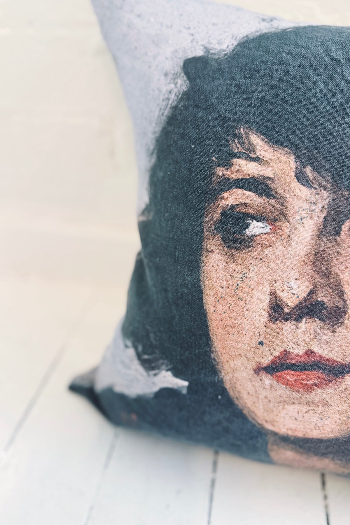 Rabbit Hole | Vintage Print Cushion | Lucinda