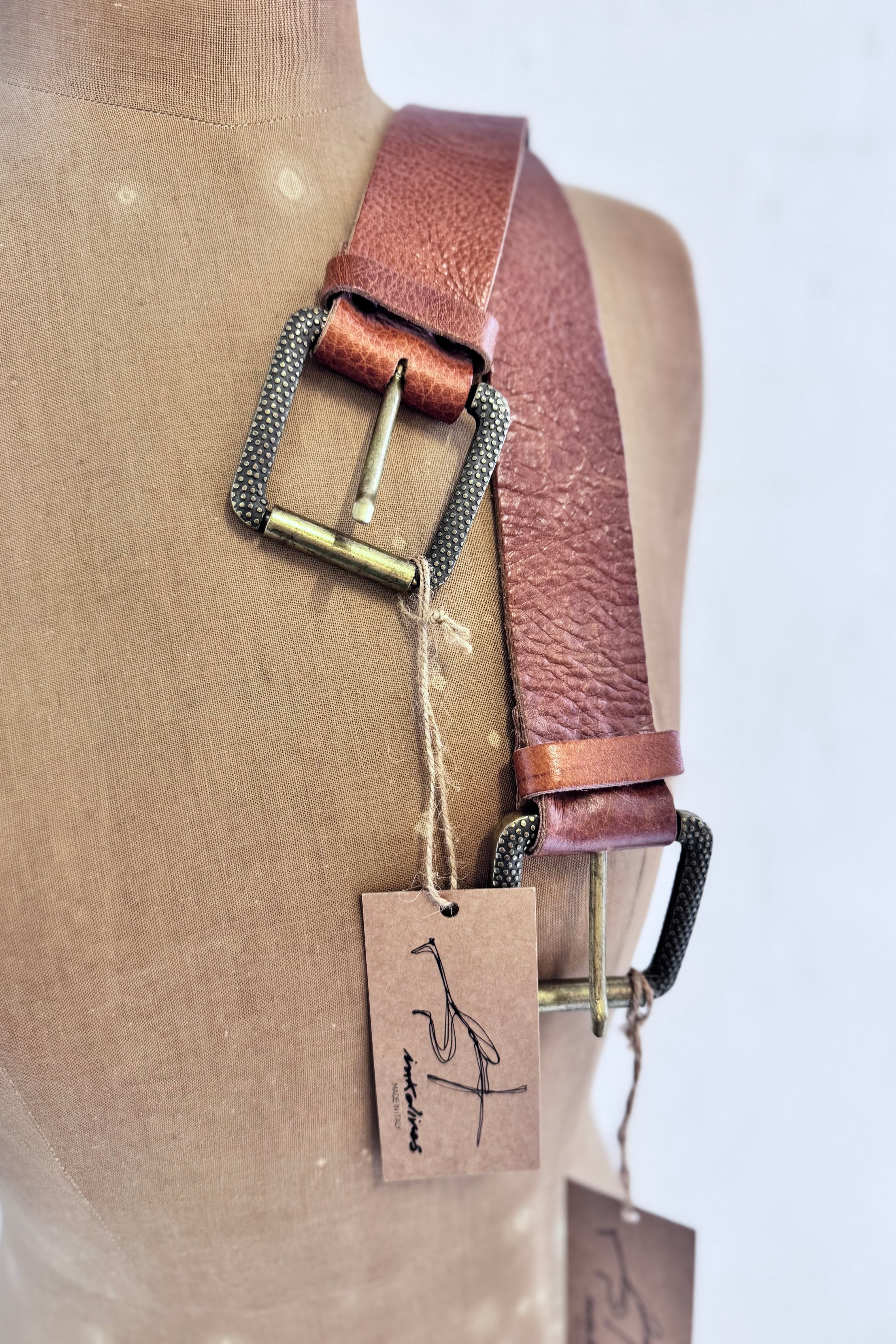 Ink Olives | Acero Belt | Tan