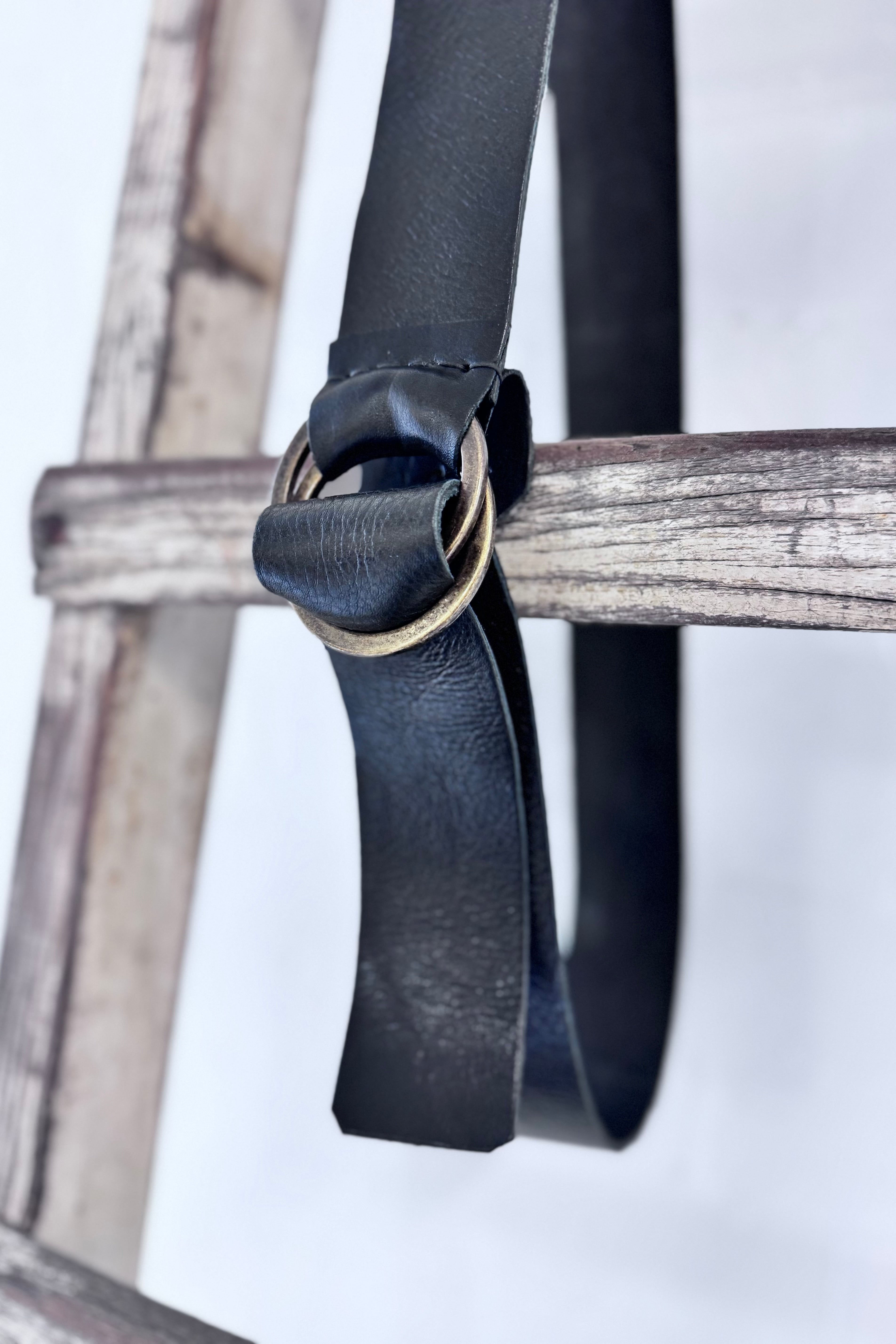Ink Olives | Leccio Belt | Black
