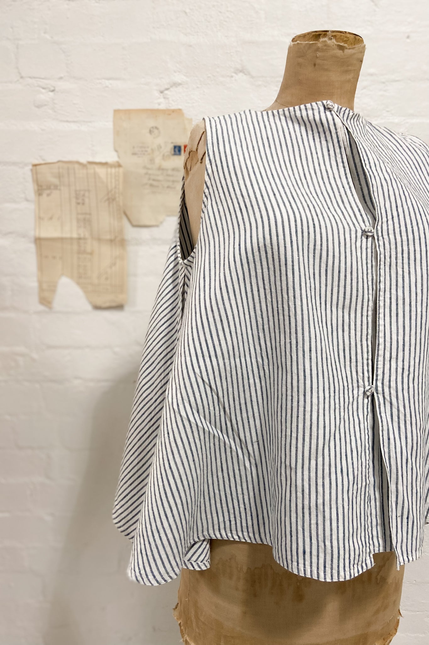 GW | Mavis Top | Bluestone Stripe | M