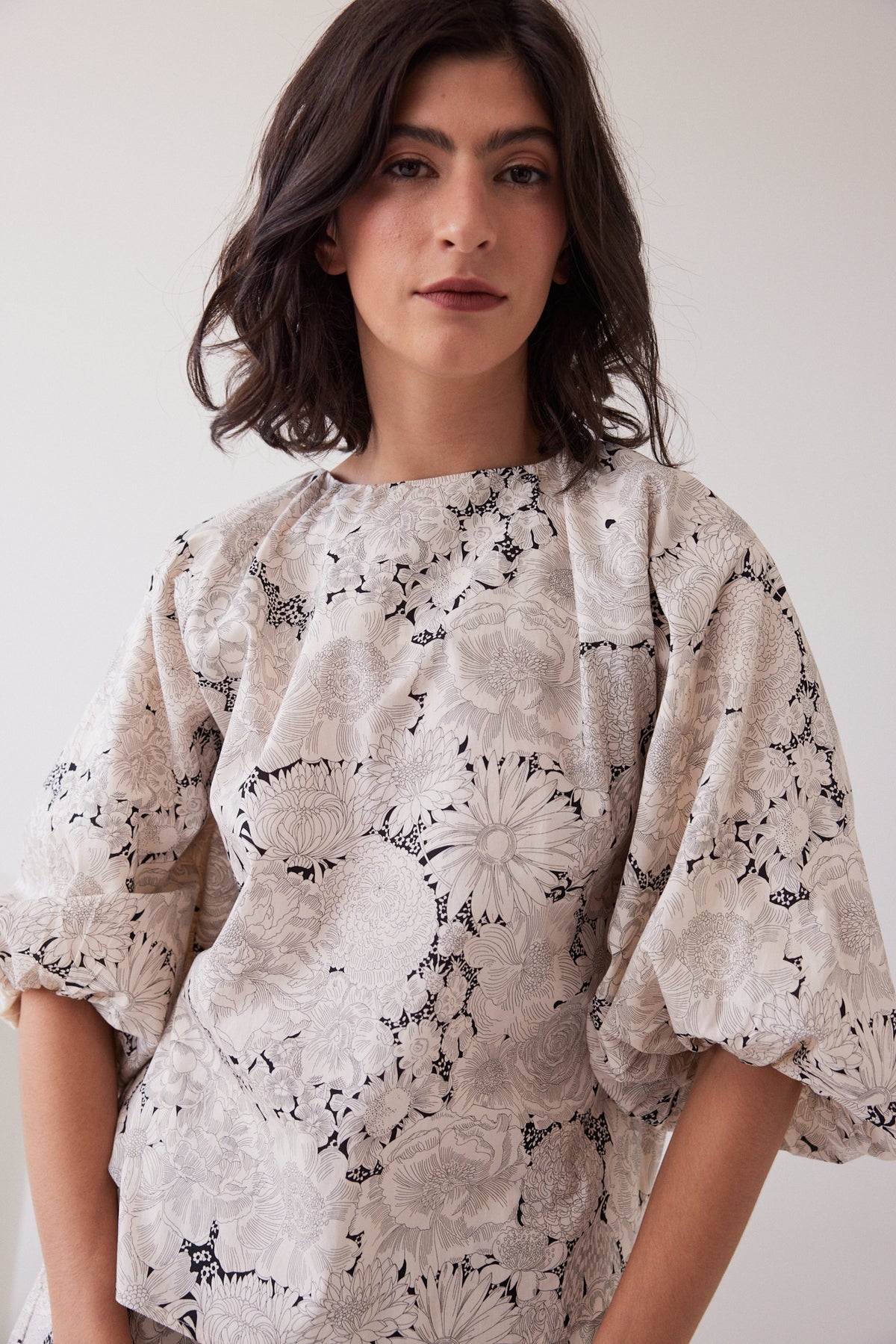 Antonette Puff Sleeve Top | English Bloom Liberty