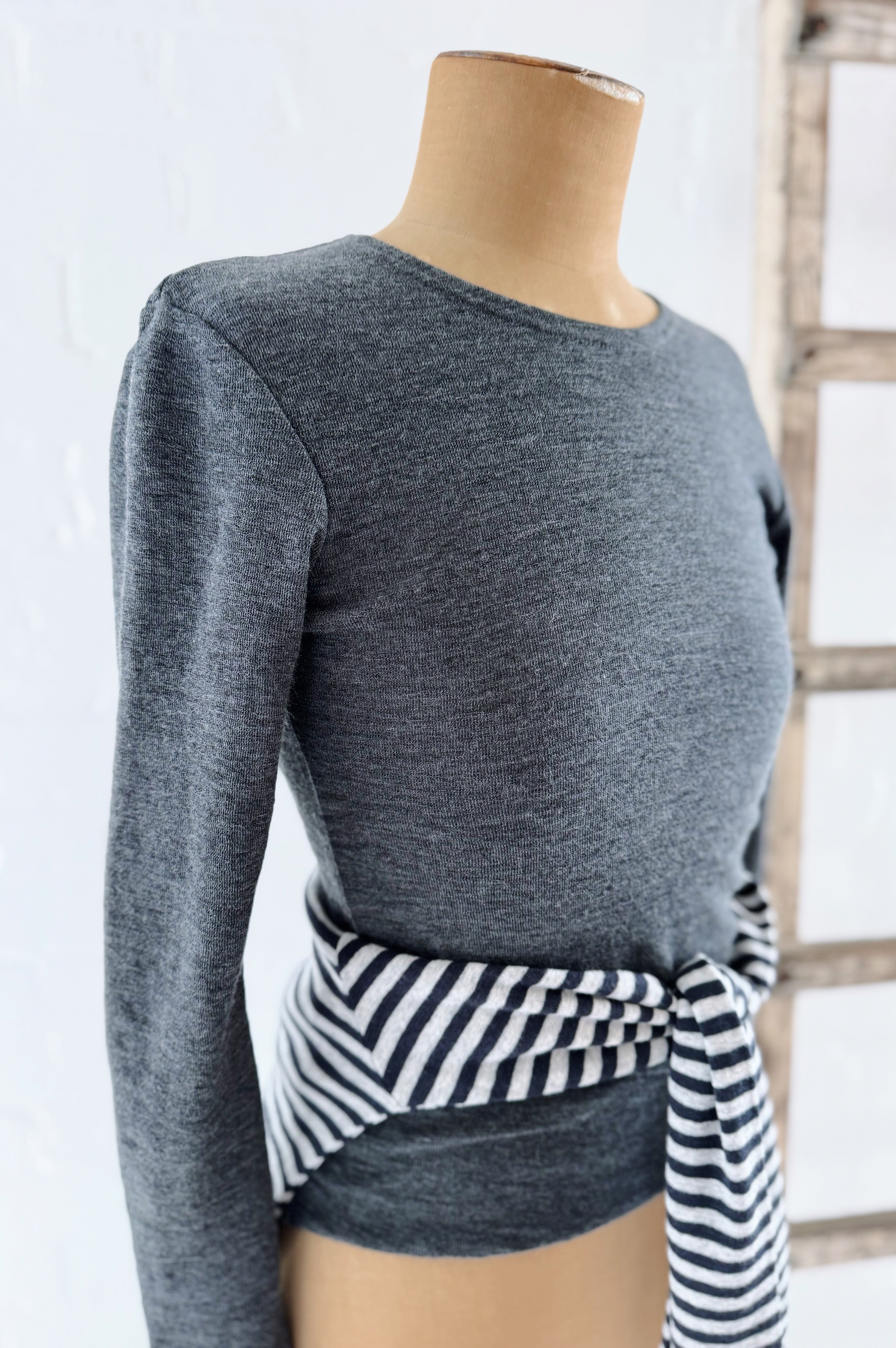 Merino Crew Neck | Anthracite Melange