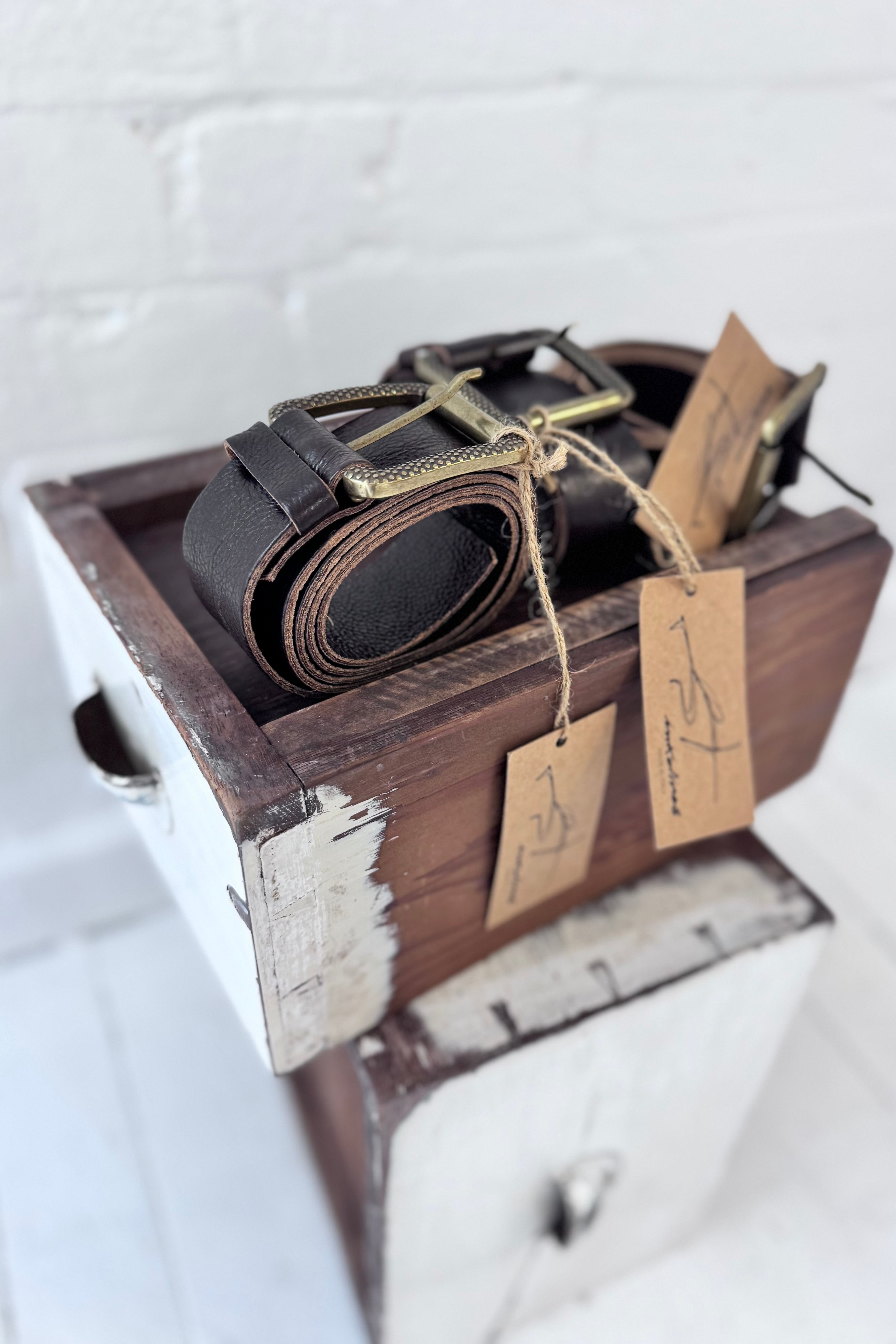 Ink Olives | Acero Belt | Chocolate