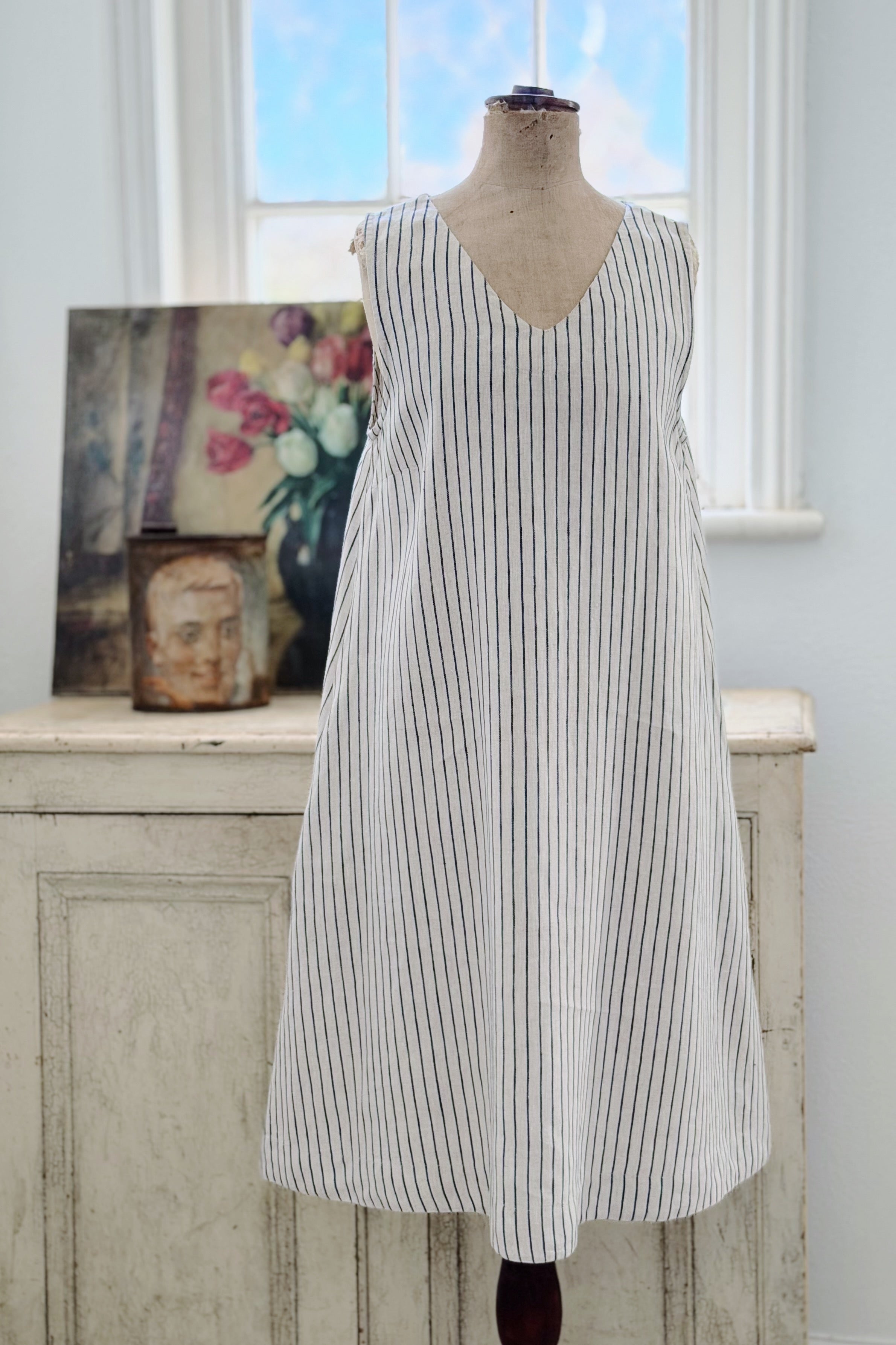 PS | Hope Dress | Navy Stripe | XS