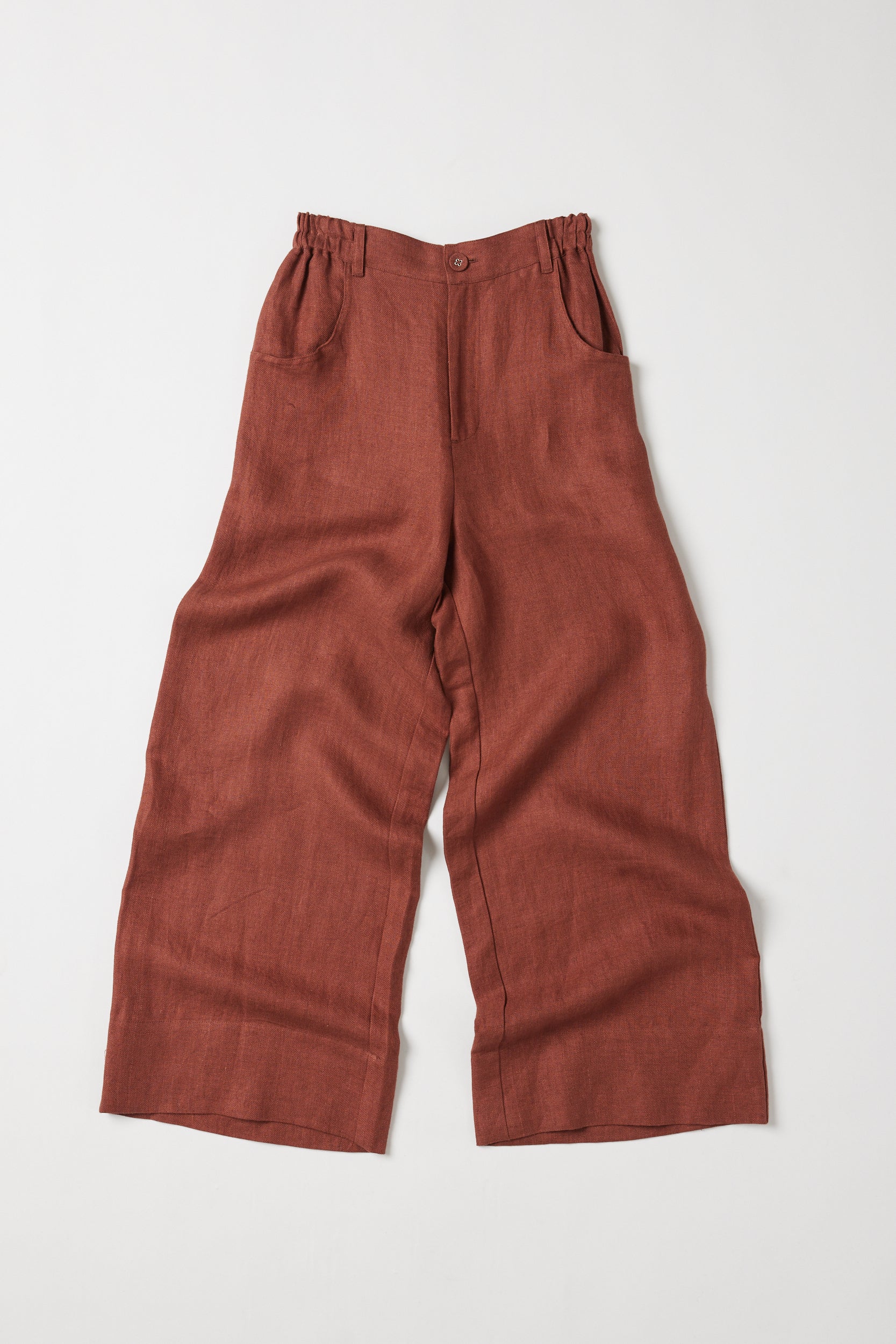 Bowie Wide Leg Pant | Brick