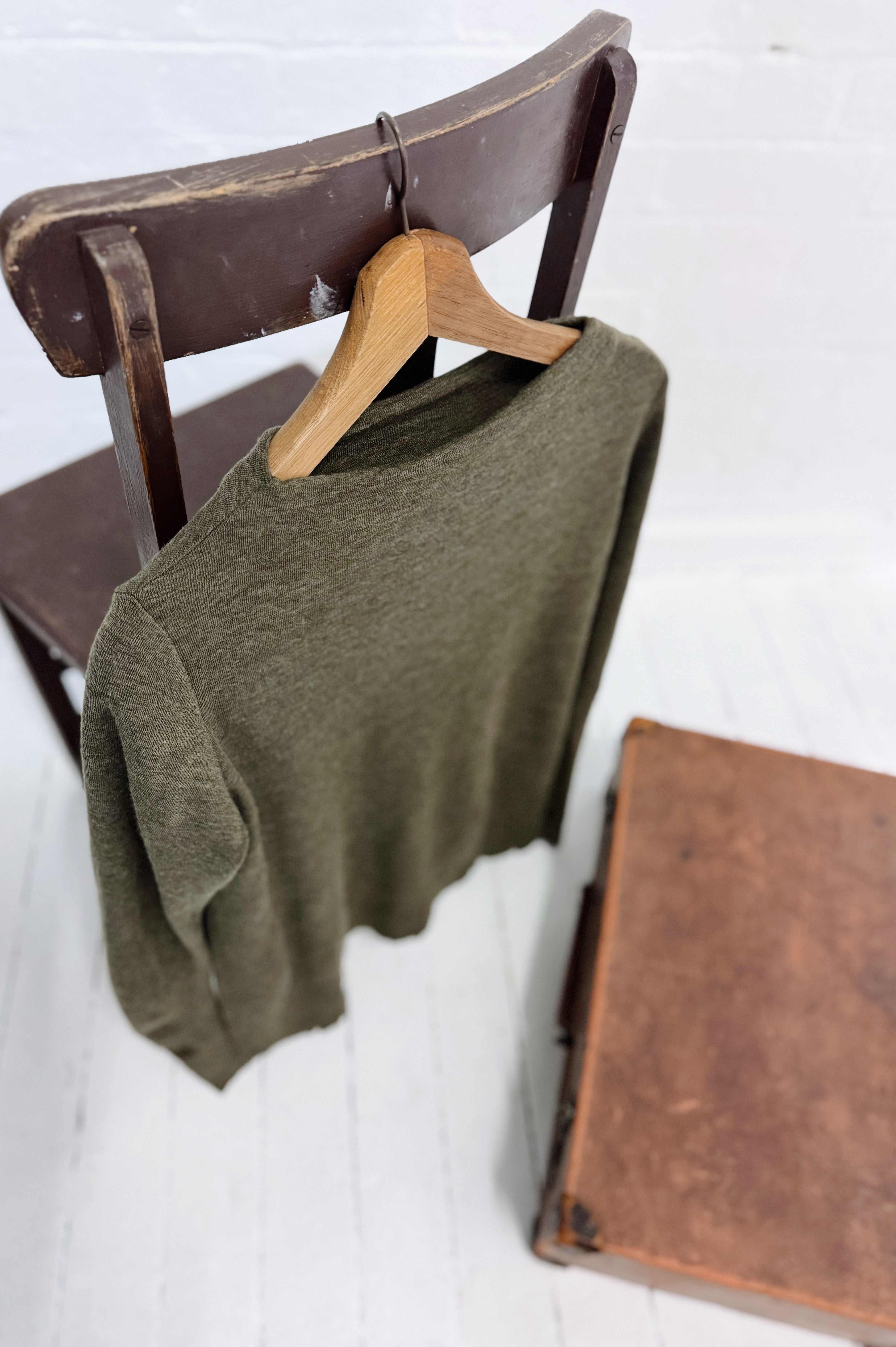 Merino With High Slits | Capers Melange