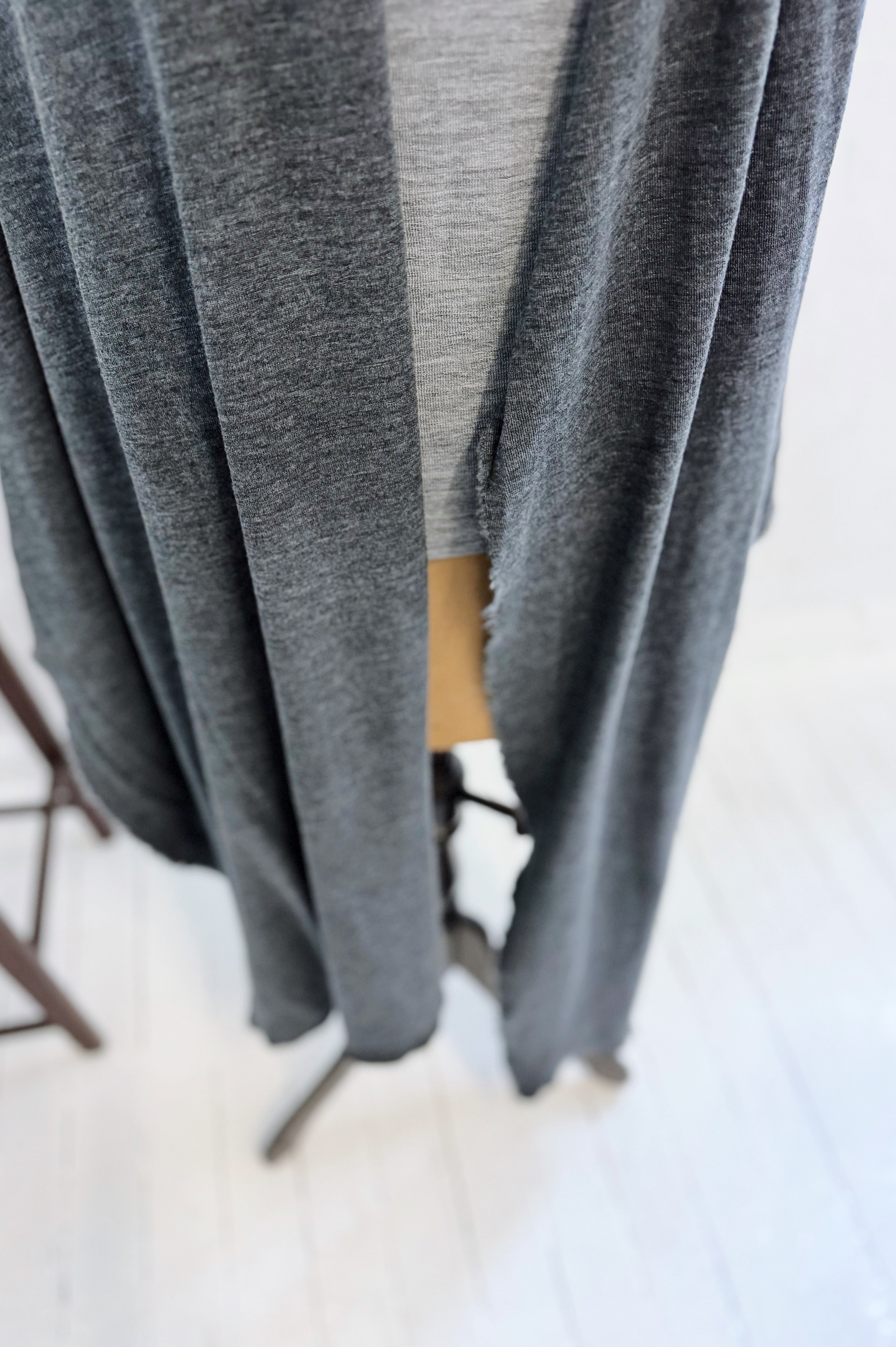 Merino Scarf | Anthracite Melange