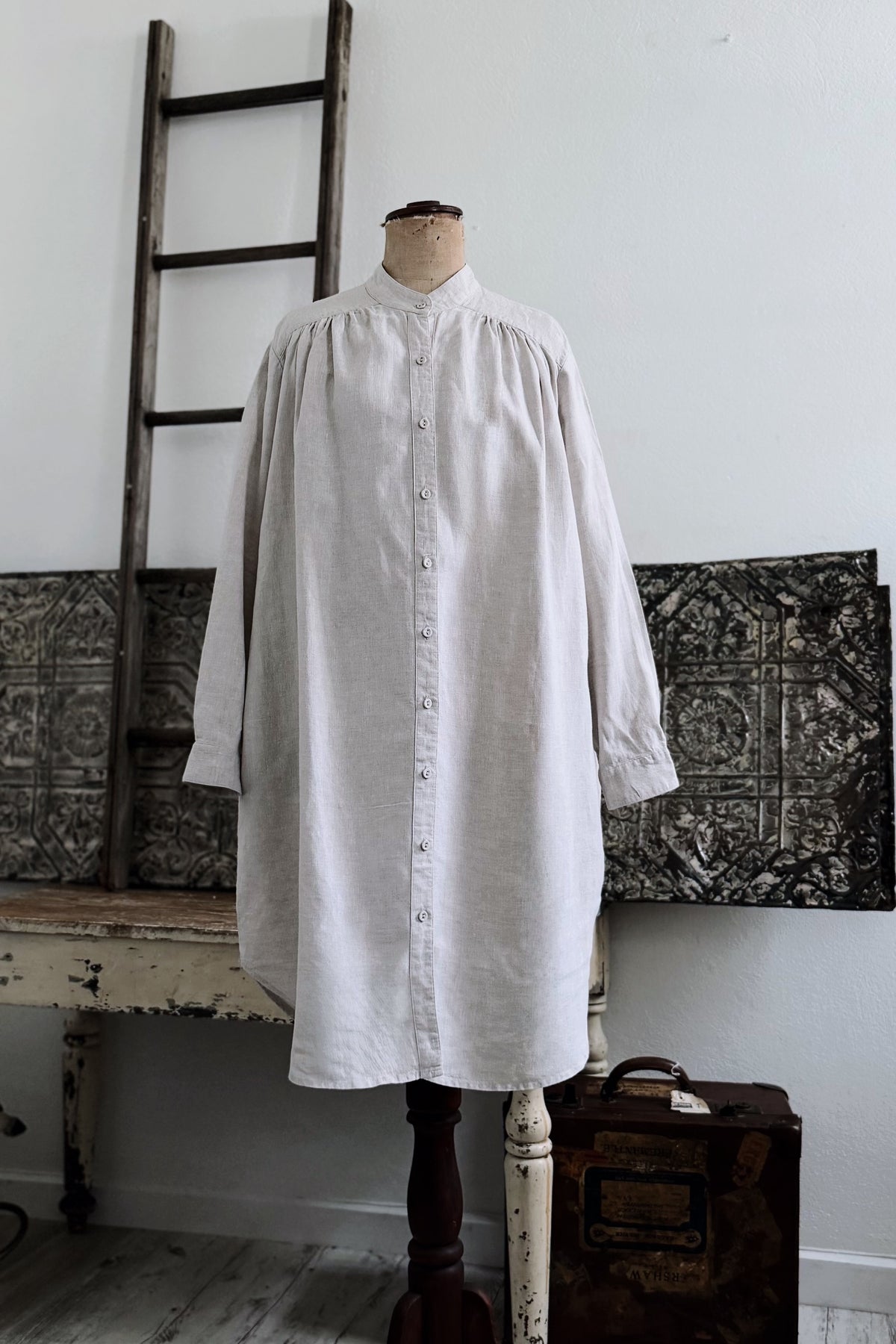 GW | Ophelia Shirt Dress | Neutral | M