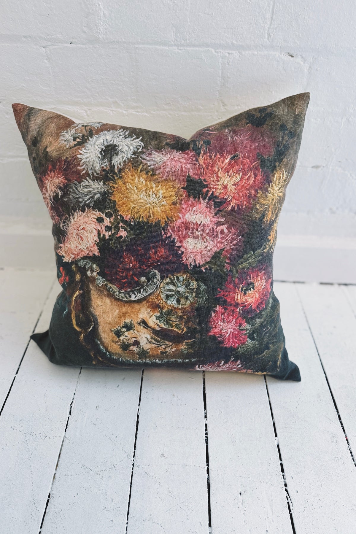 Rabbit Hole | Vintage Print Cushion | Dancing Blooms