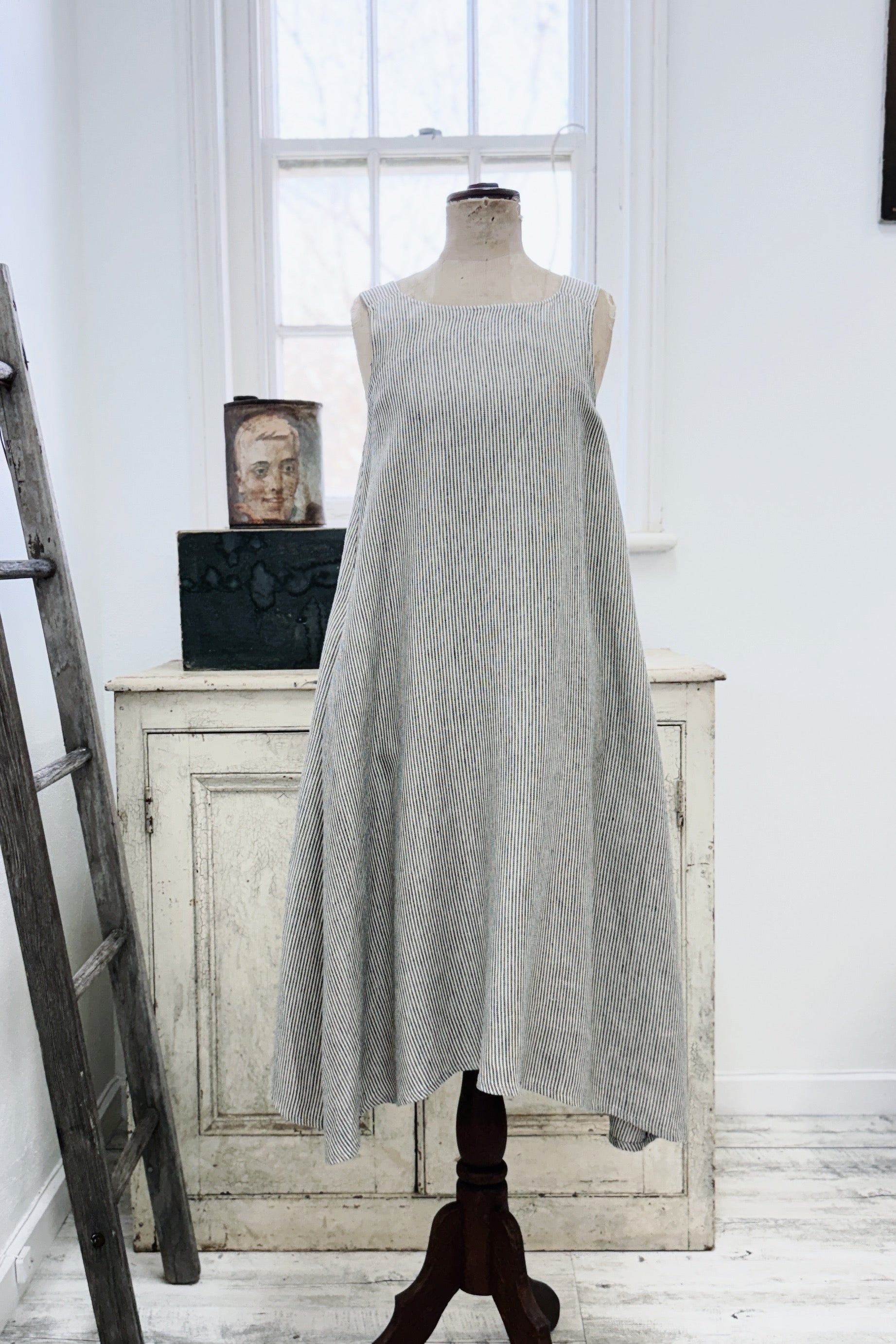 GW | Eliza Dress | Ink Stripe | XS
