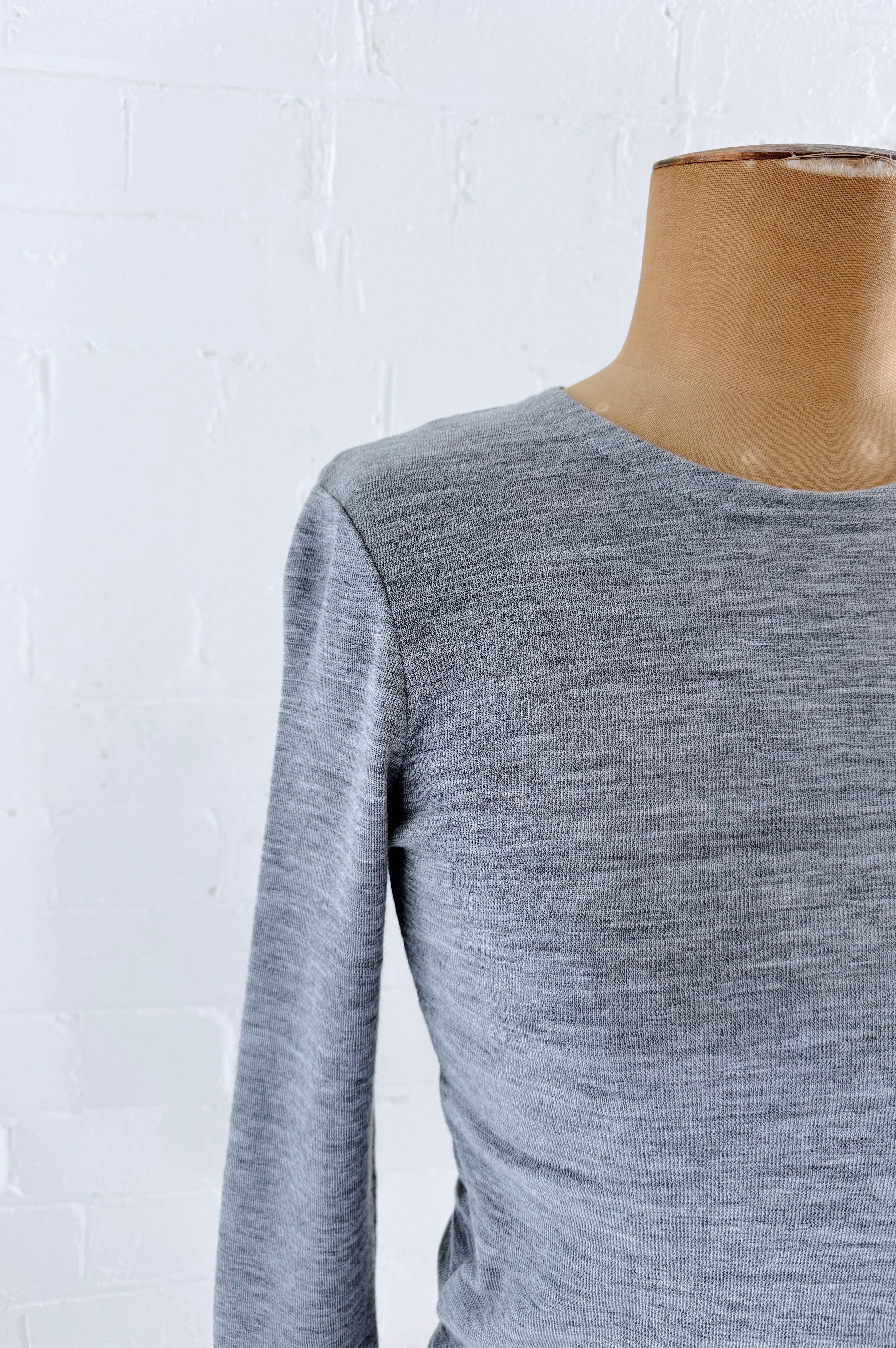 Merino Crew Neck | Steel Grey