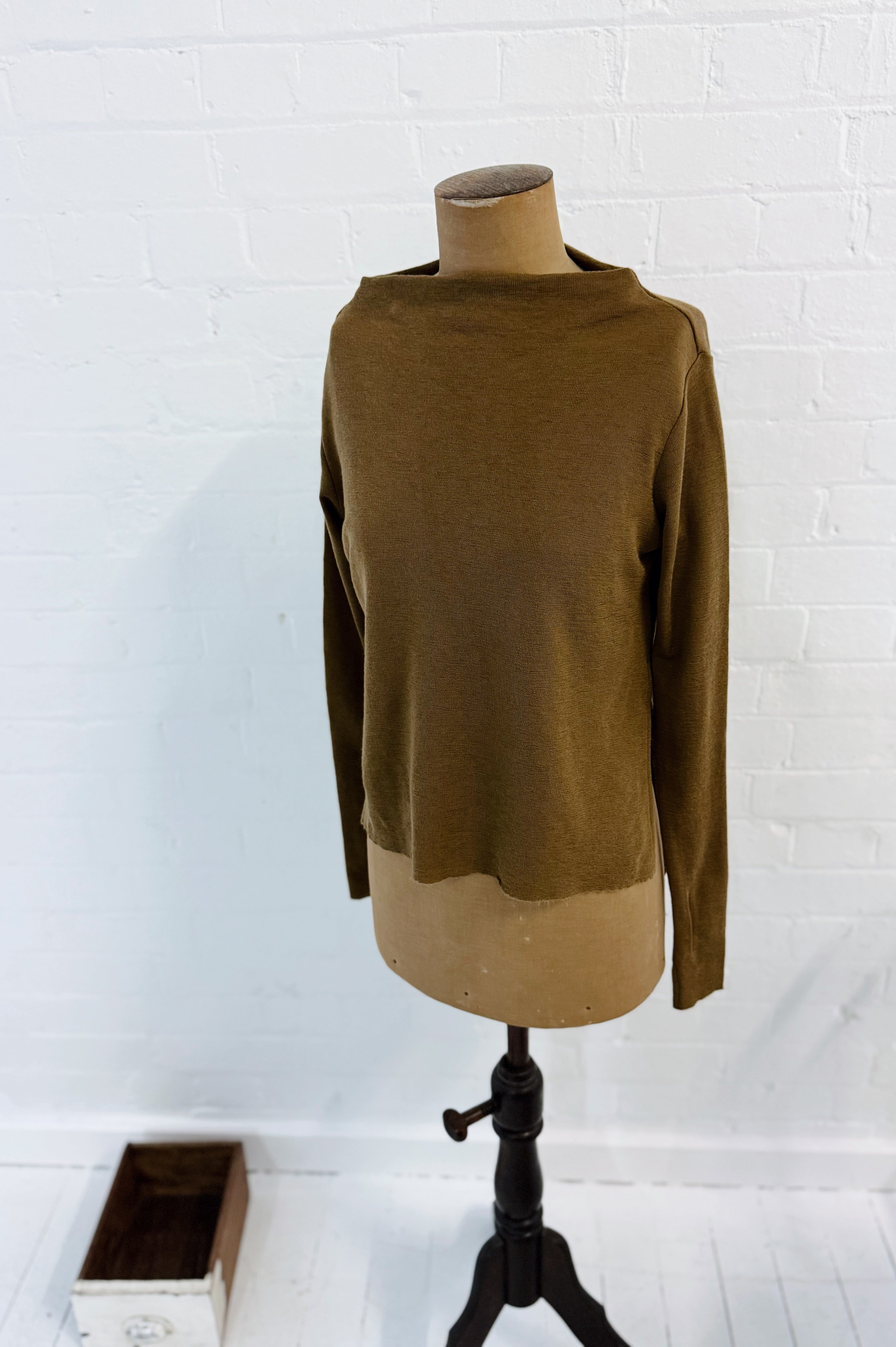 Merino With High Slits | Bronze
