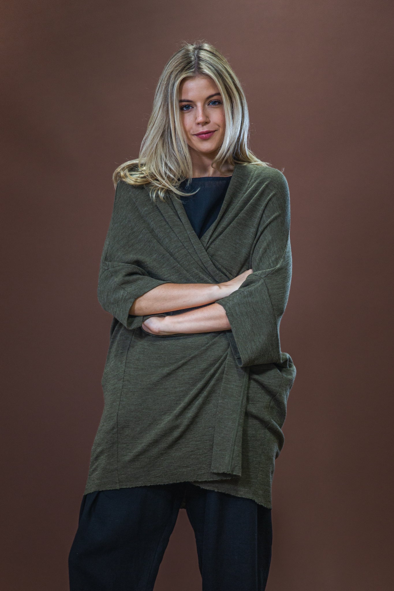 Merino Cardigan | Capers Melange