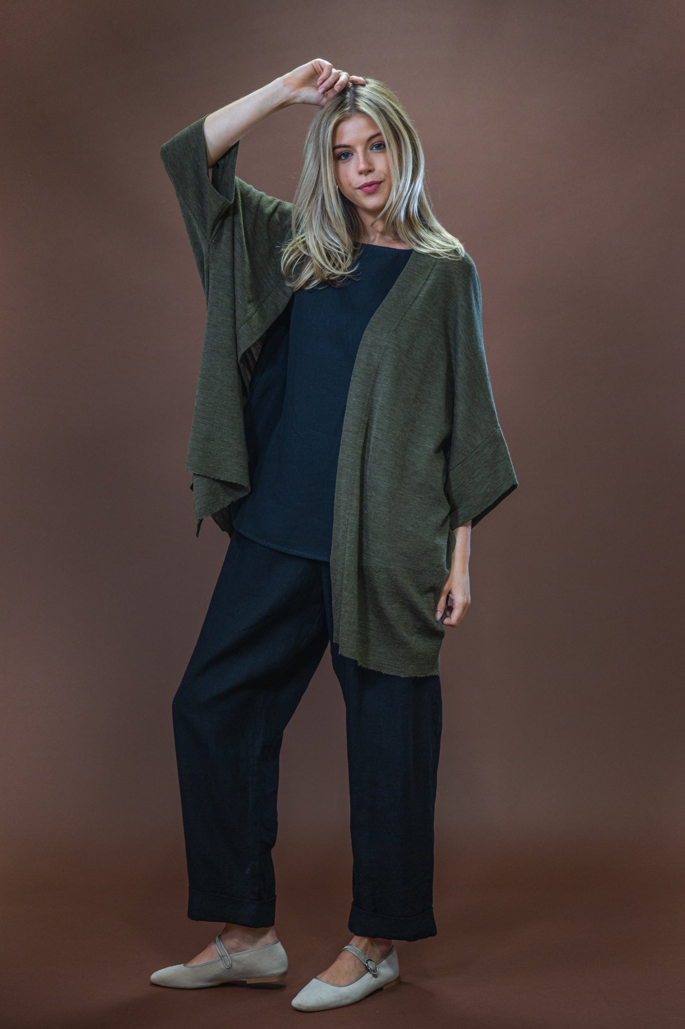Merino Cardigan | Capers Melange