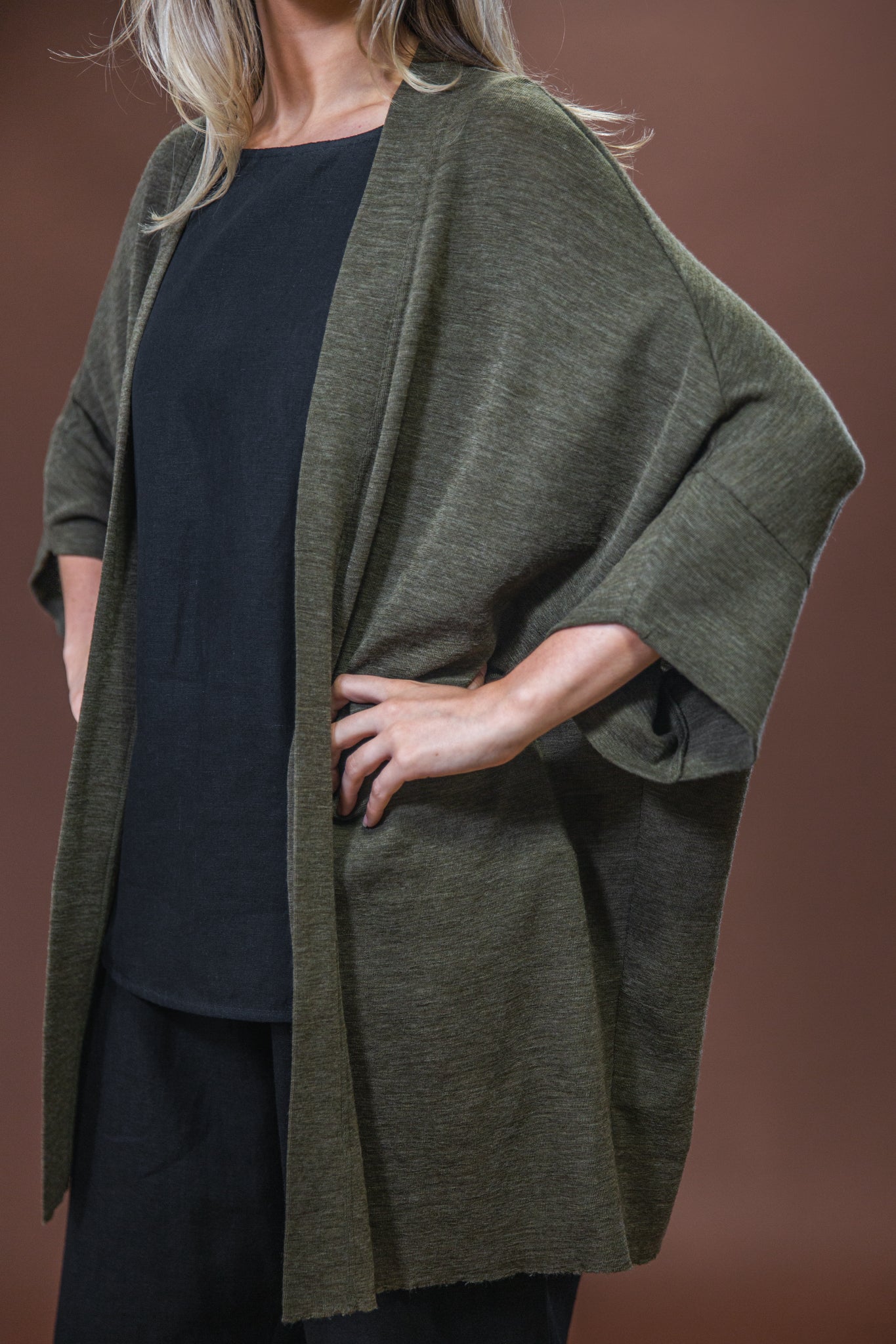 Merino Cardigan | Capers Melange