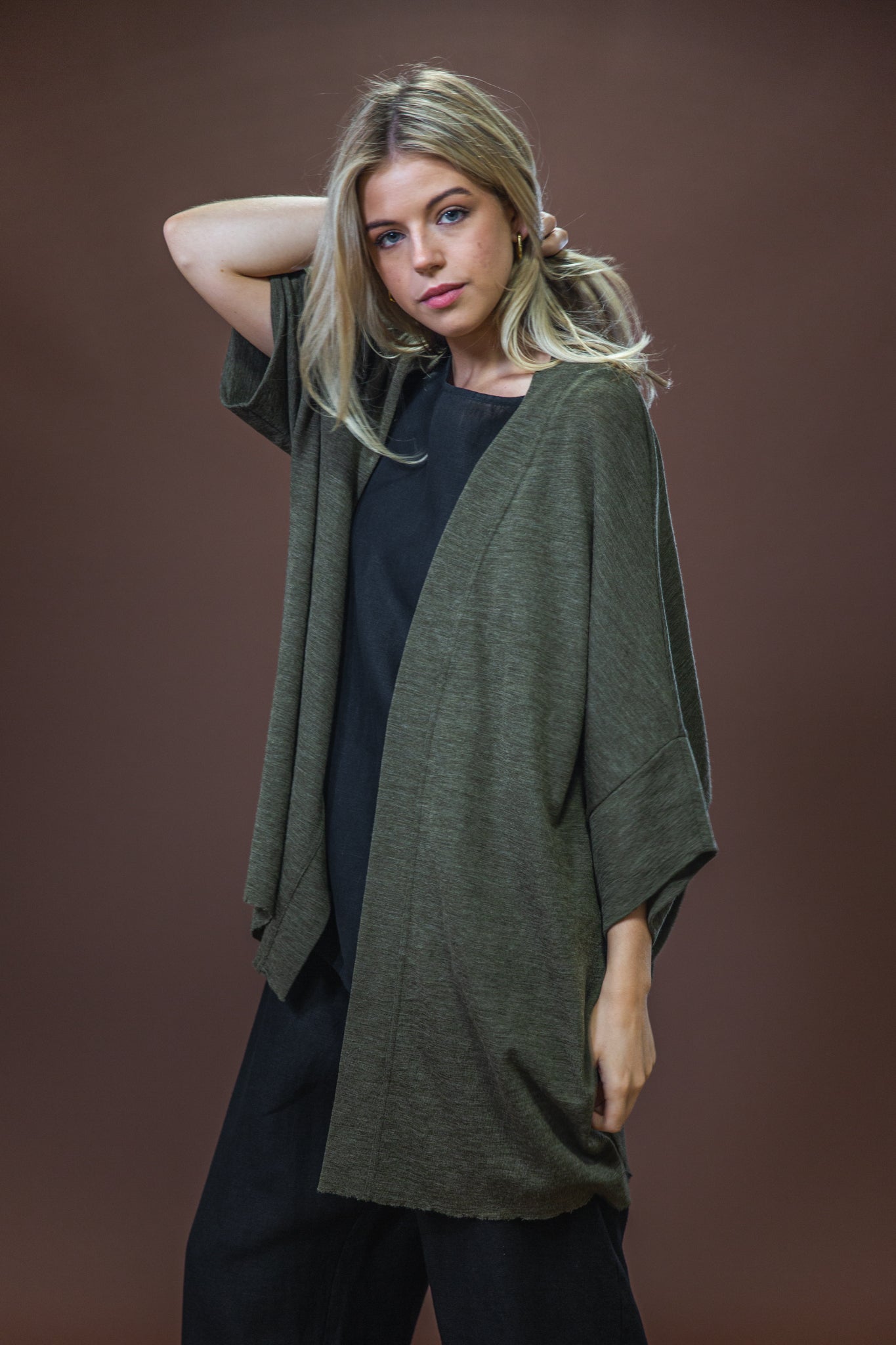 Merino Cardigan | Capers Melange