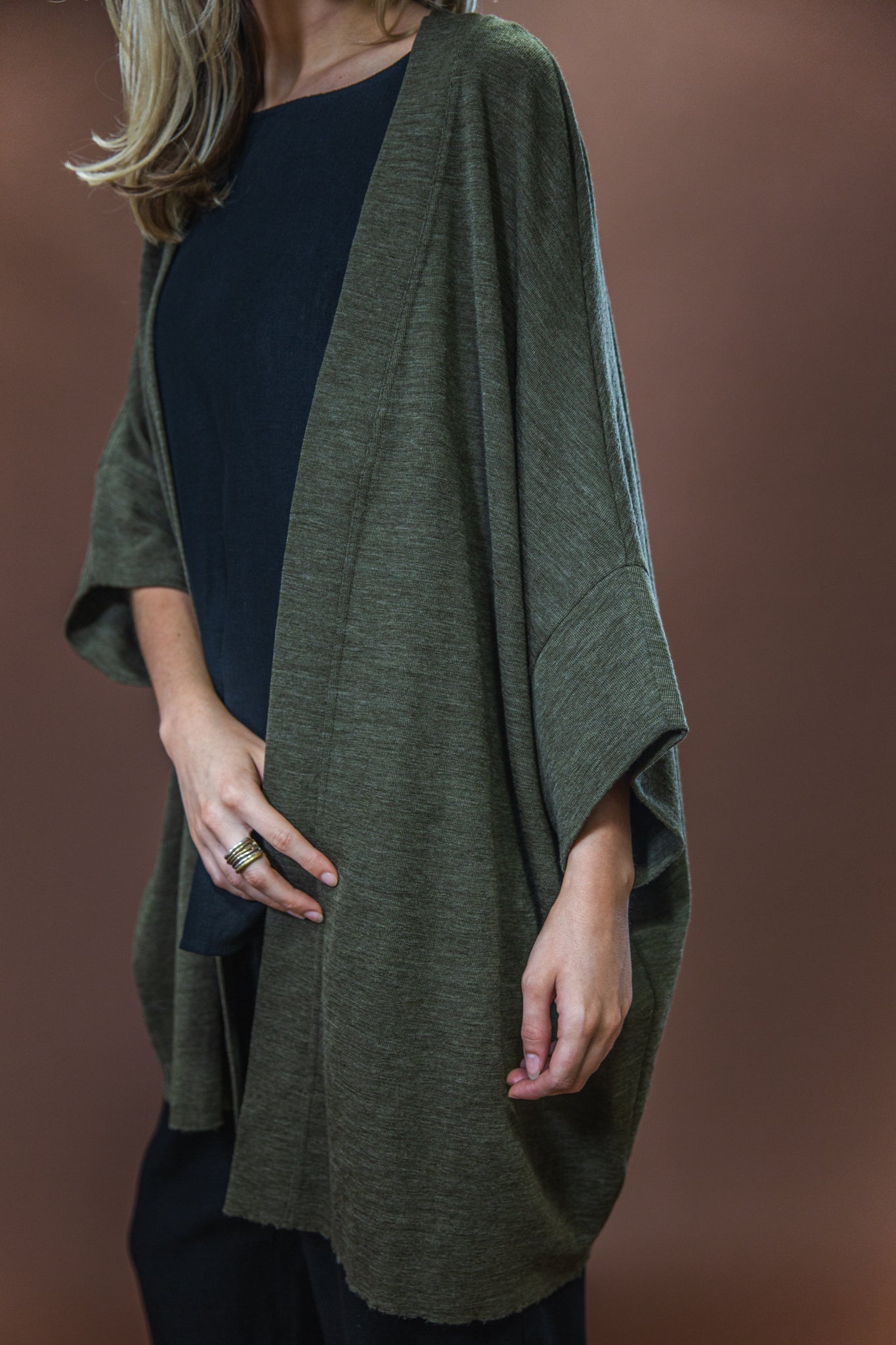 Merino Cardigan | Capers Melange