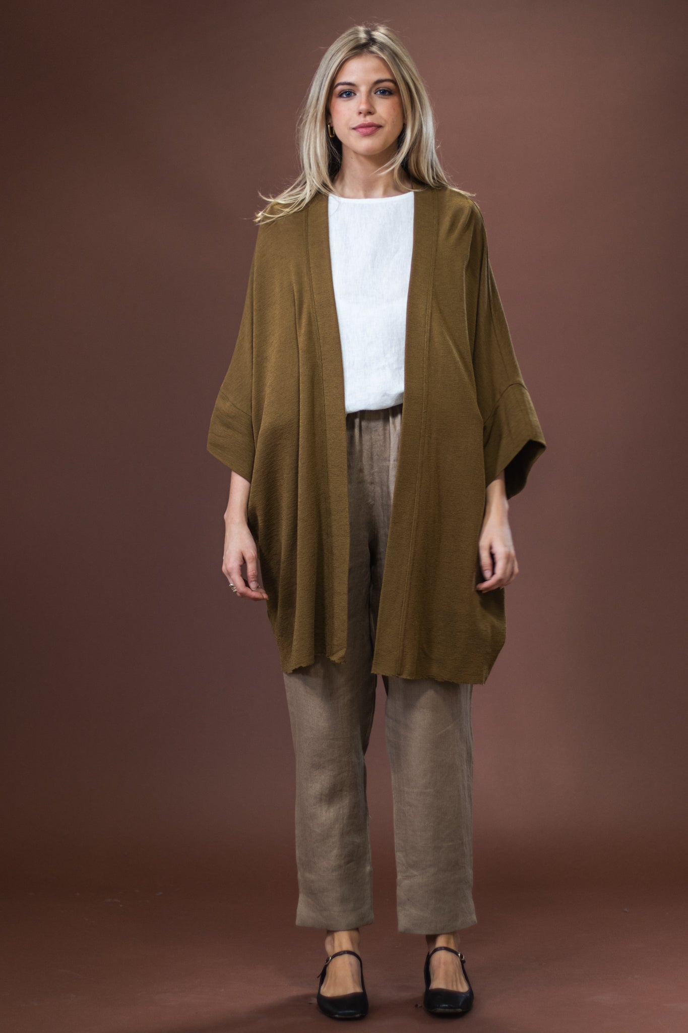 Merino Cardigan | Bronze