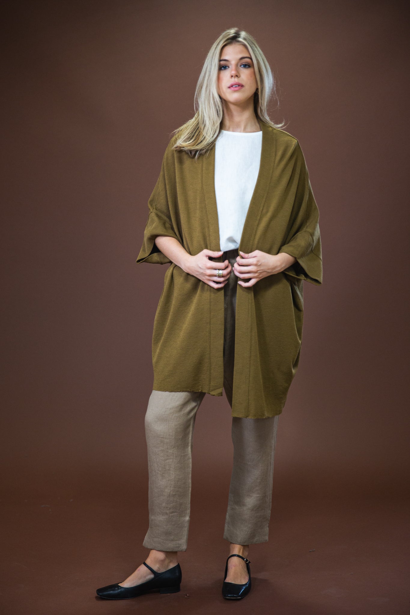 Merino Cardigan | Bronze