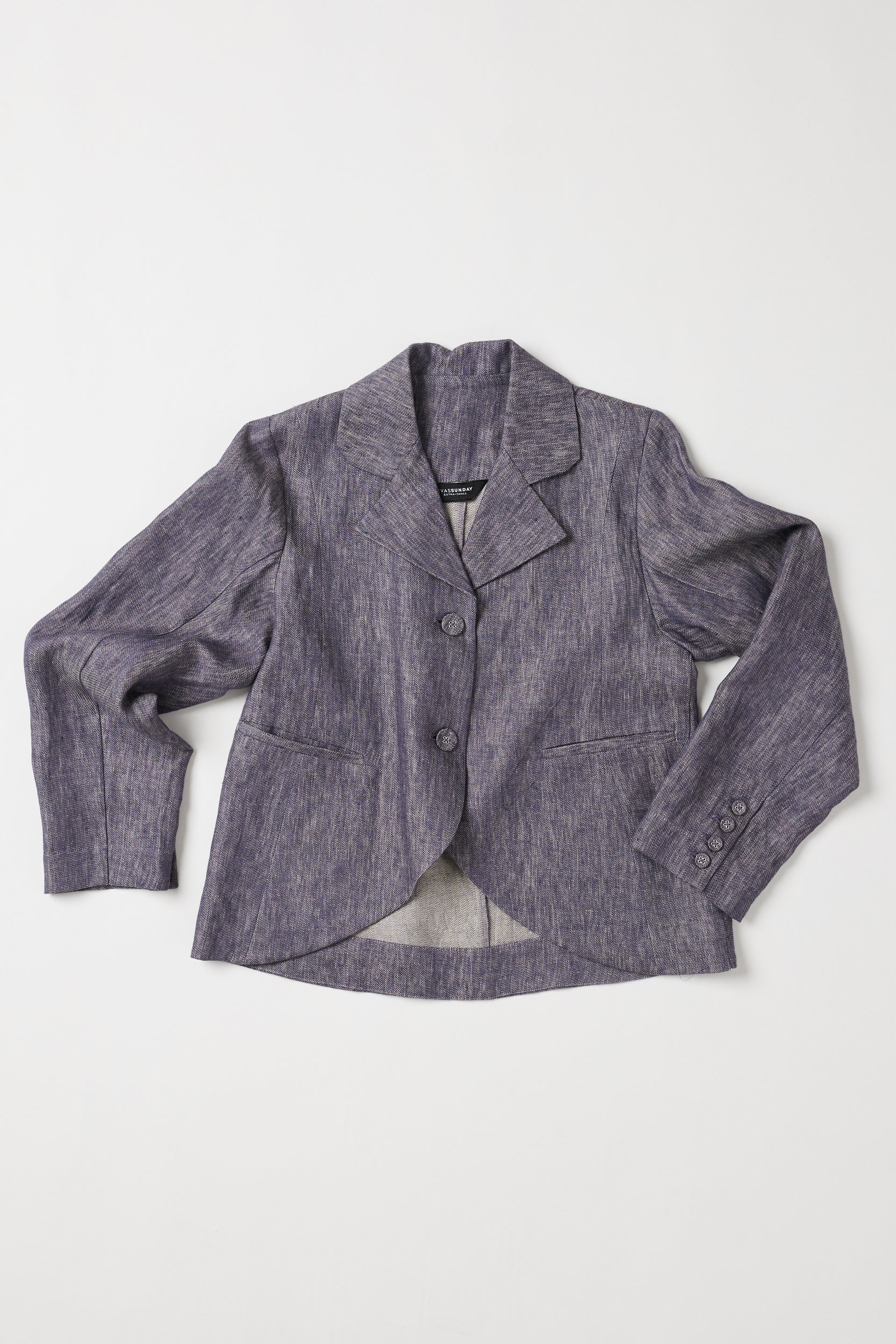 Conran Blazer | Dusty Denim Linen