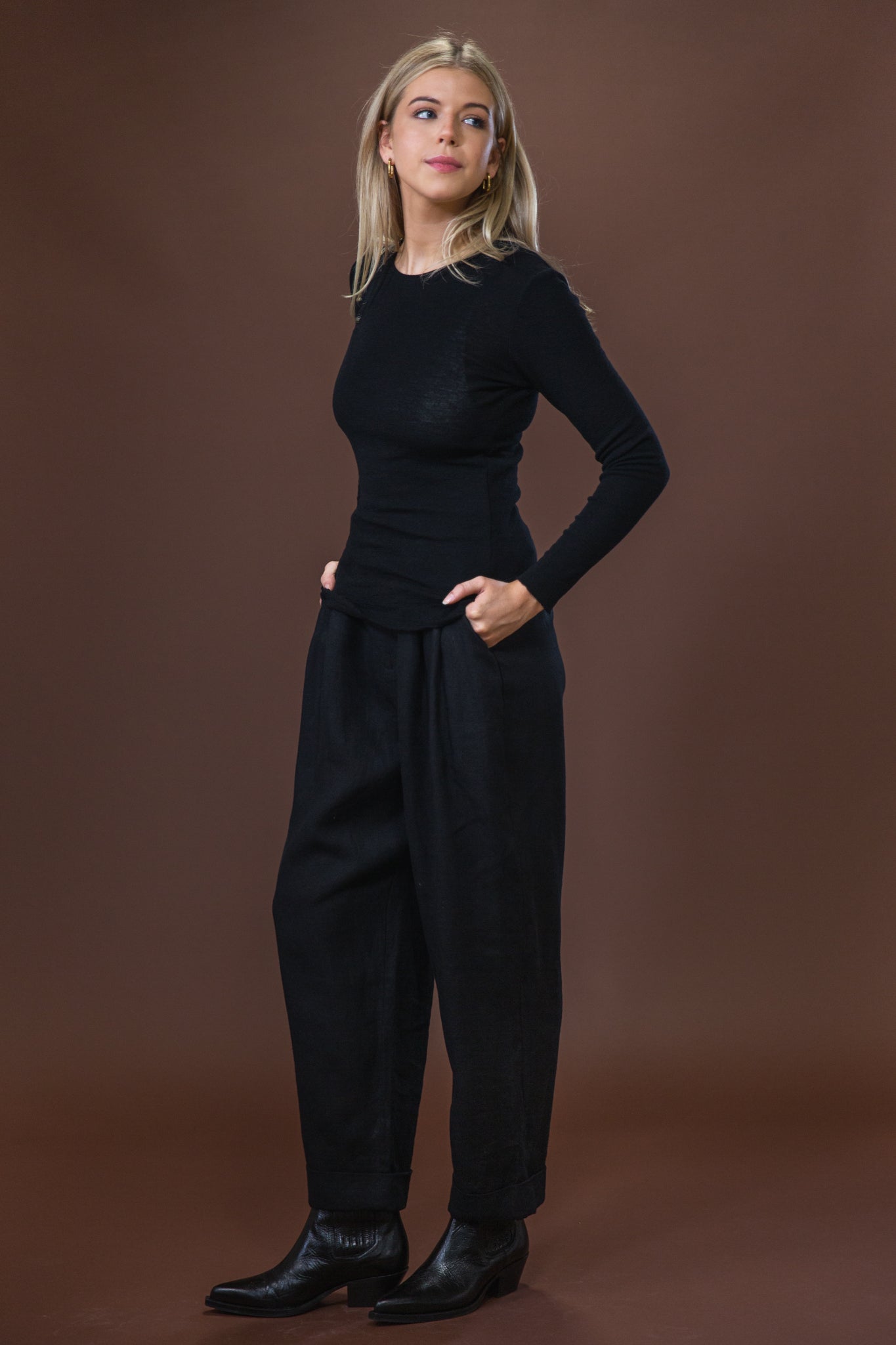 Merino Crew Neck | Black