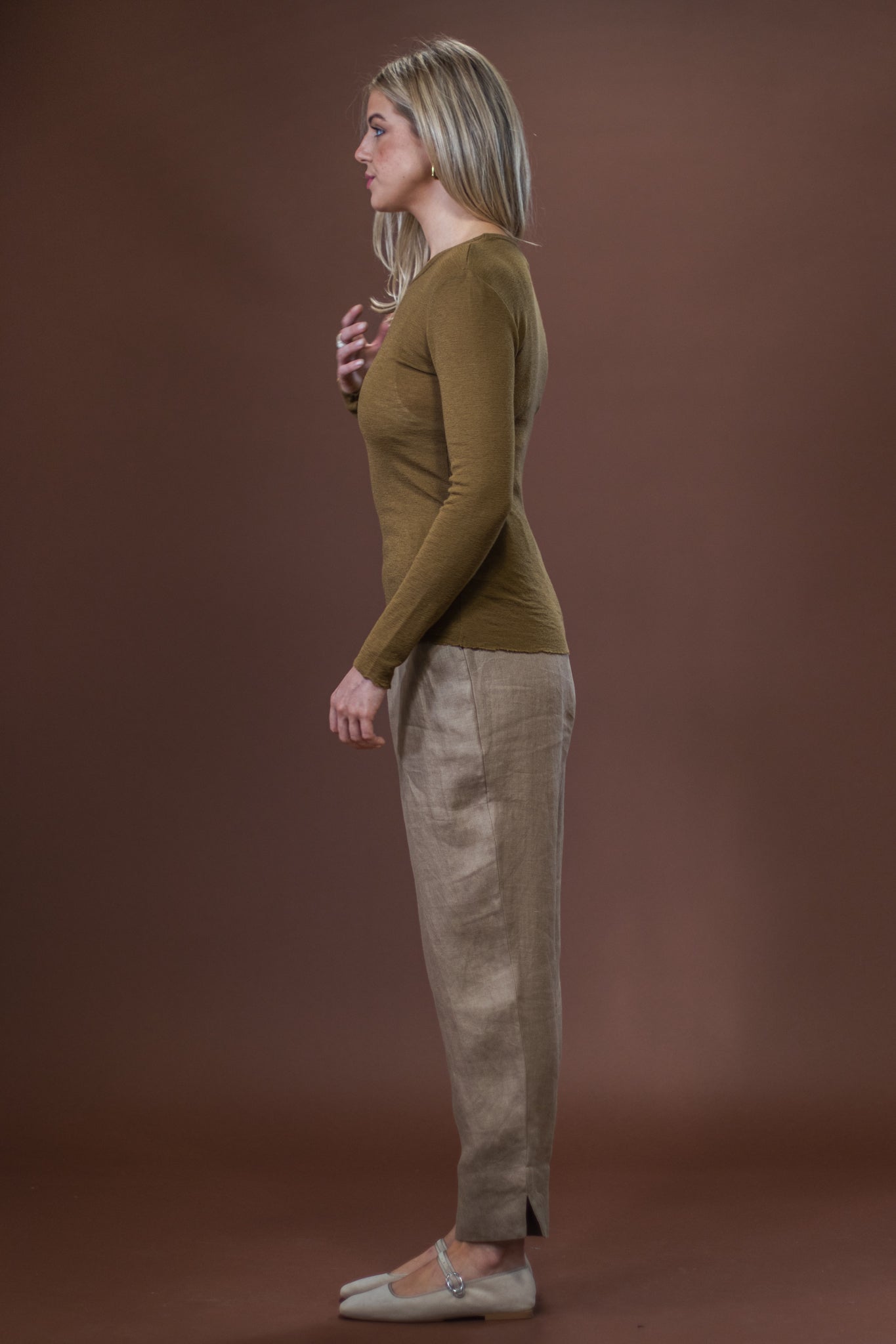 Merino Crew Neck | Bronze