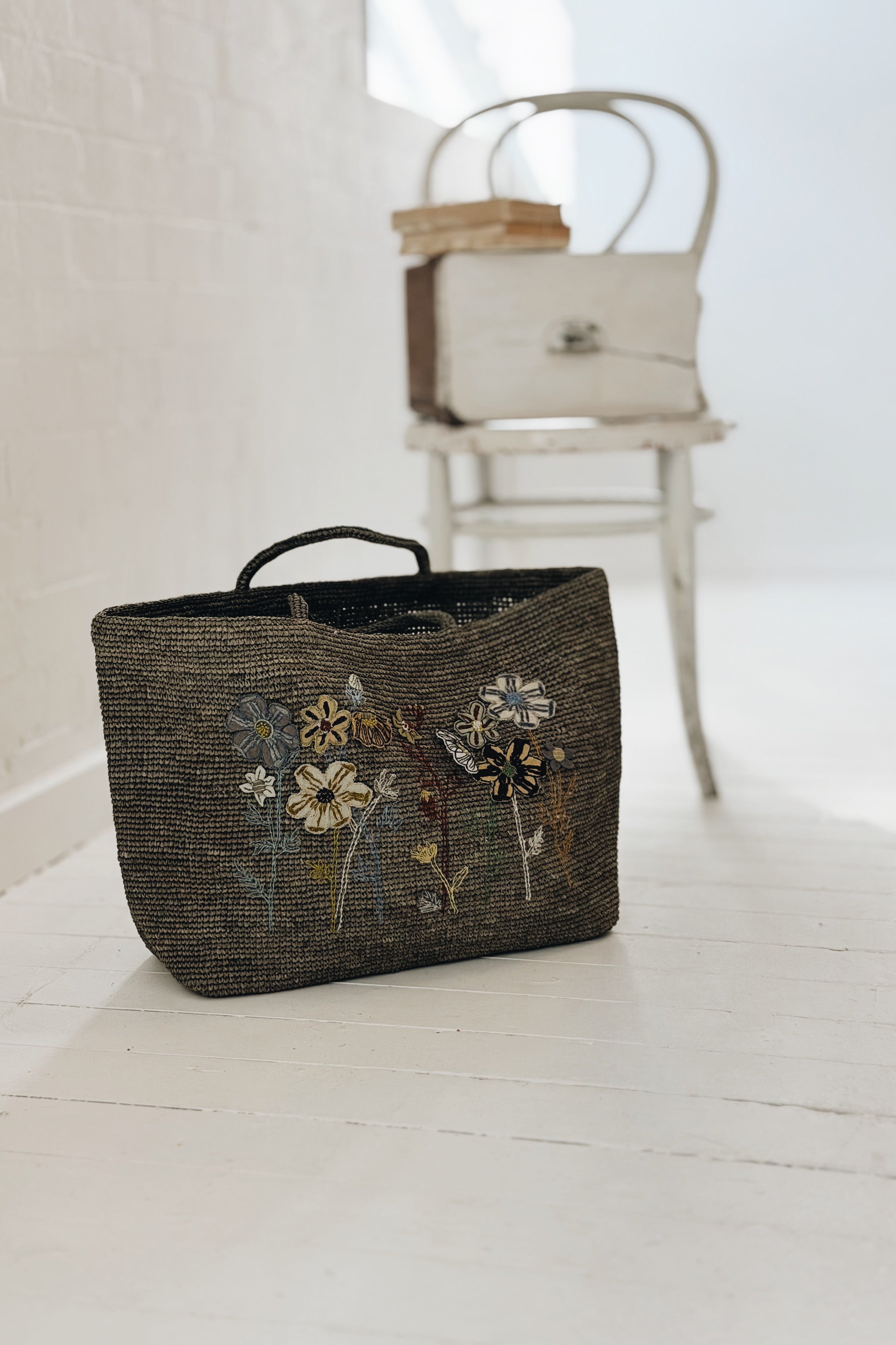 Sophie Digard | Wildflower Raffia Bag | Alice