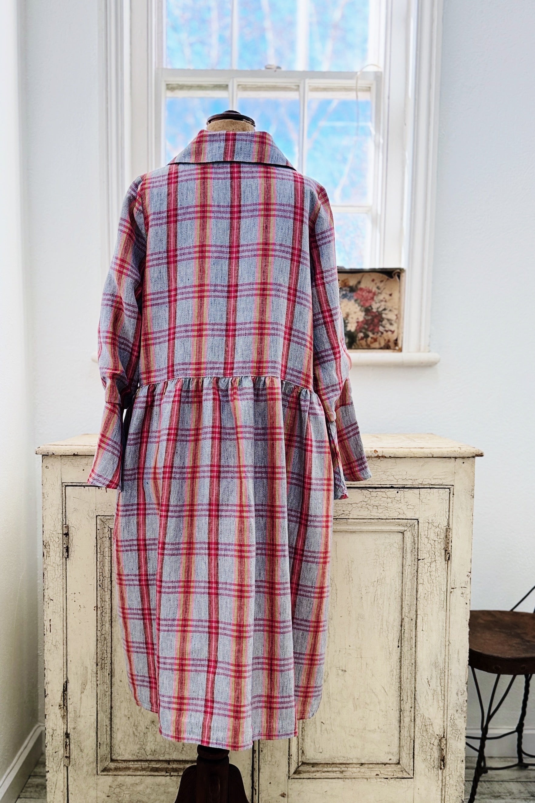 GW |Benni Jacket| Coral Grey Check | S