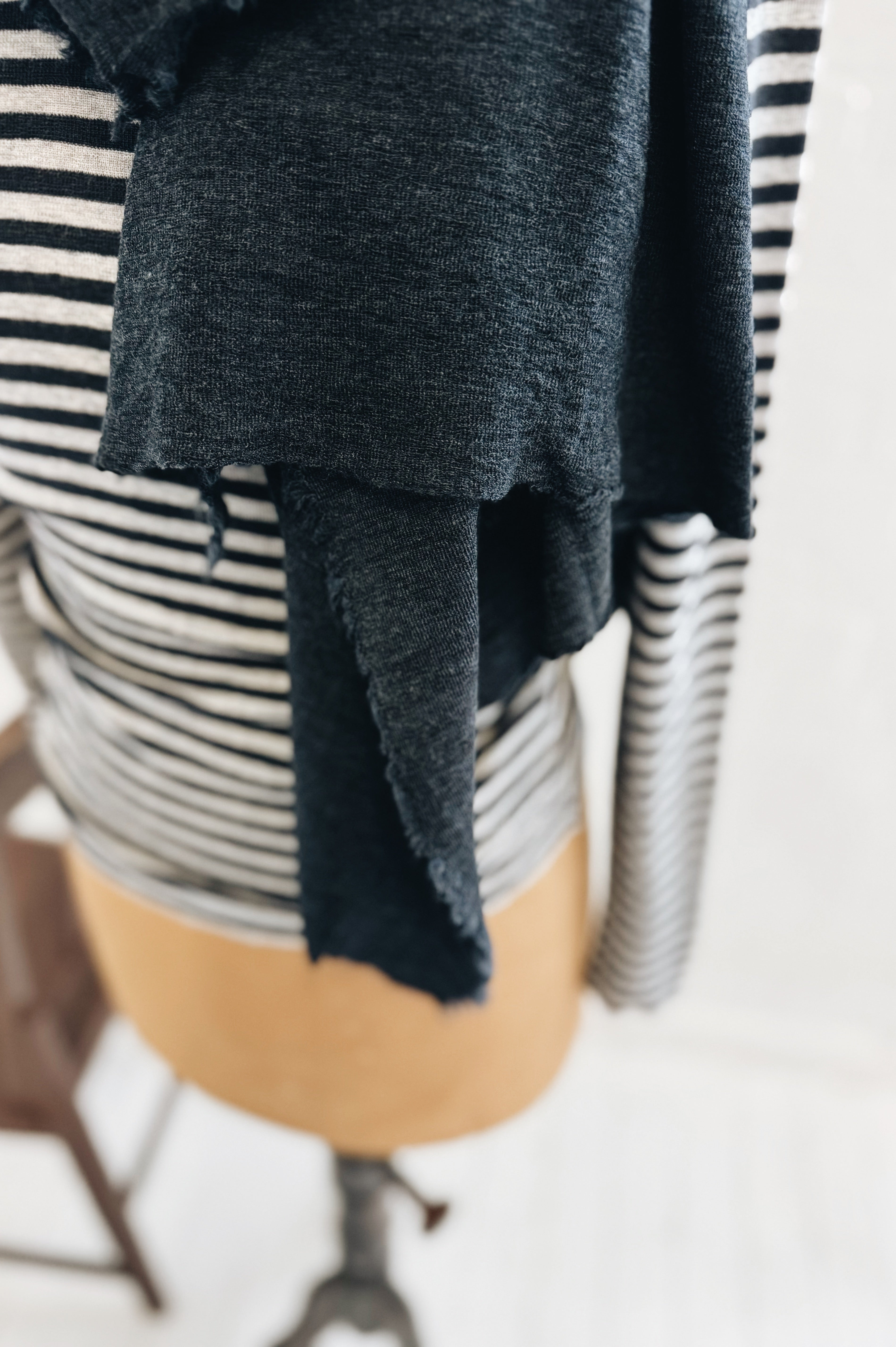 Merino Scarf | Mid Blue Melange
