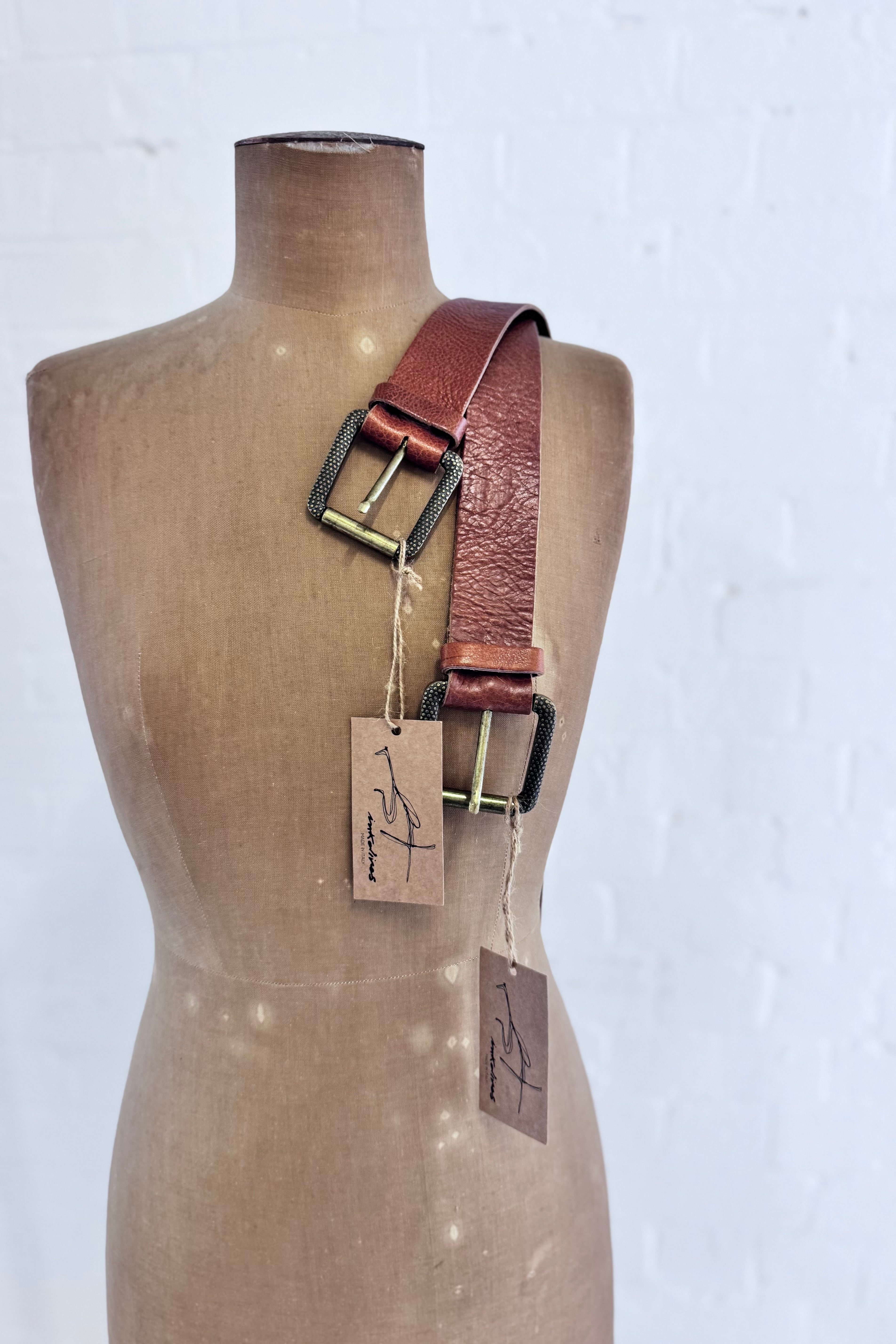 Ink Olives | Acero Belt | Tan