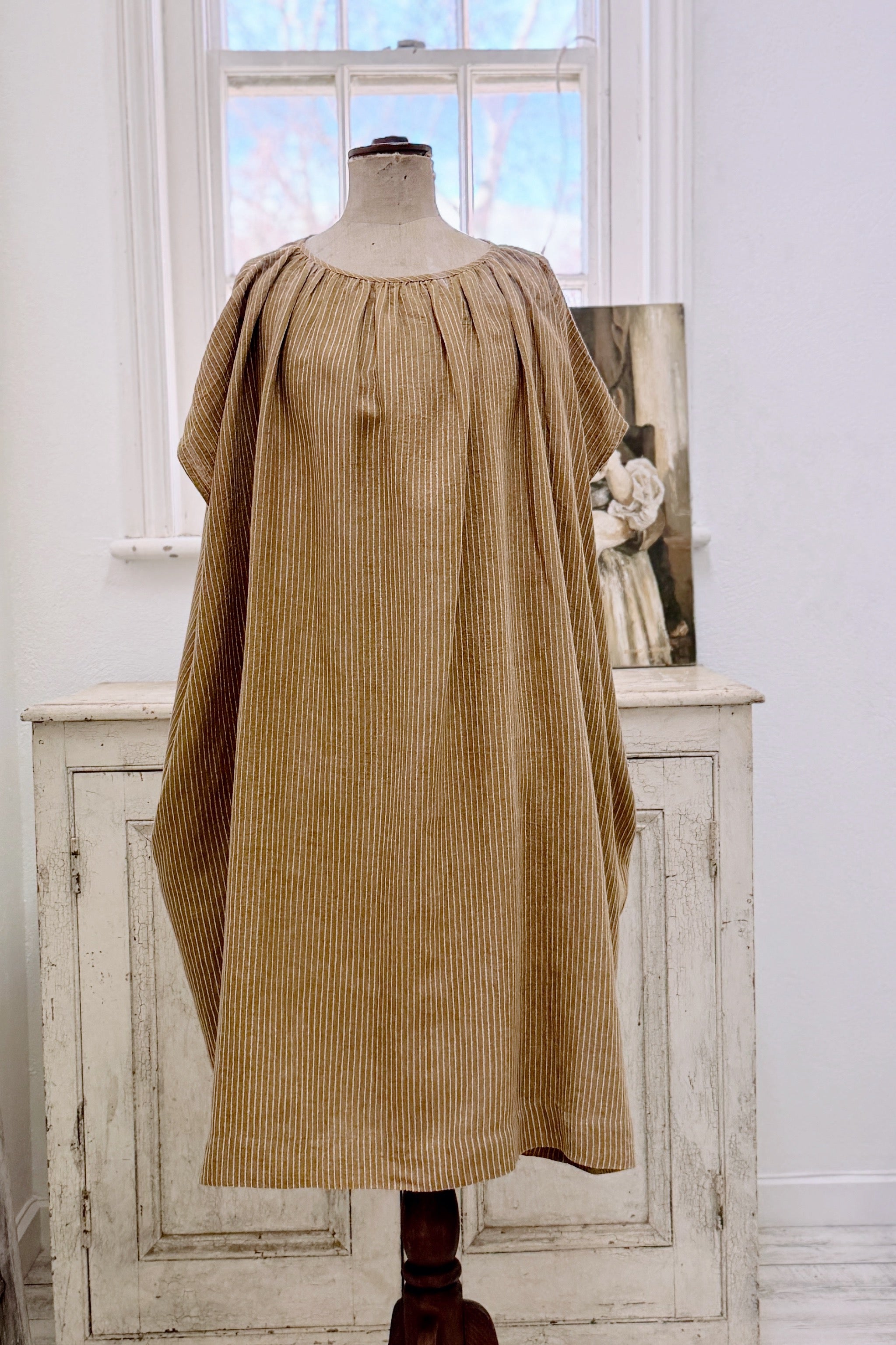 PS | Poppy Dress | Ochre Stripe | S