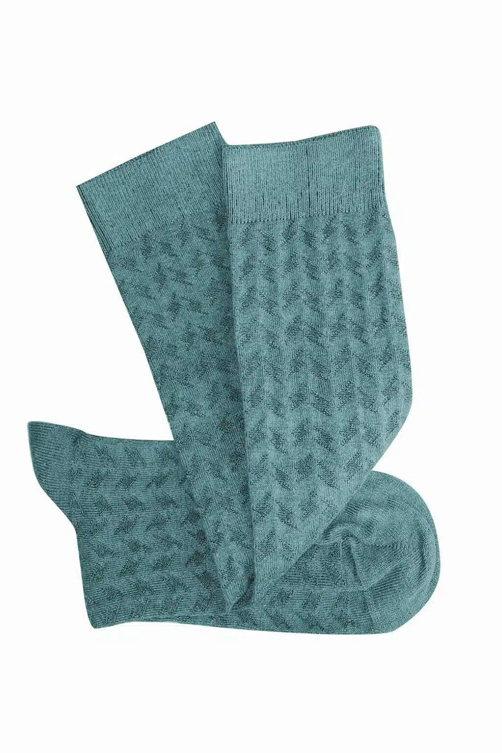 Tightology | Surface Green Cotton Socks