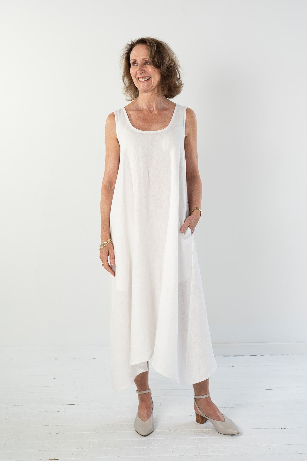 Danni Slip Dress | White