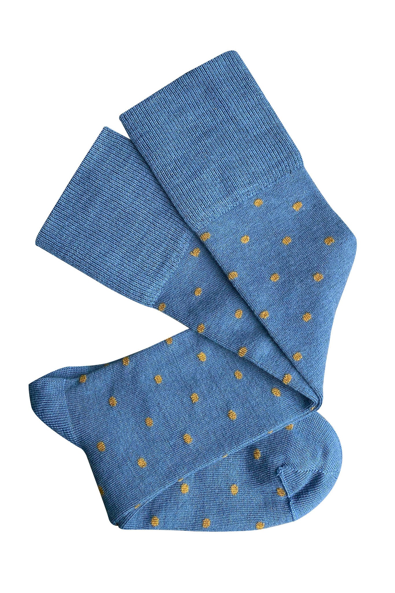 Tightology | Dotty Blue Merino Wool Socks