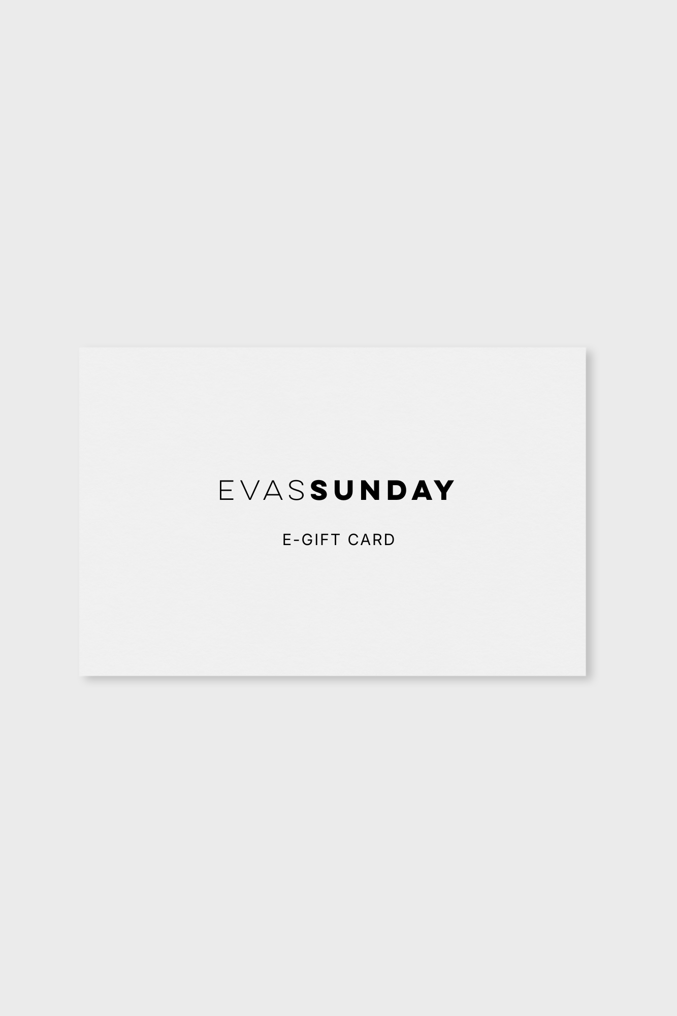 Eva's Sunday Gift Voucher $100