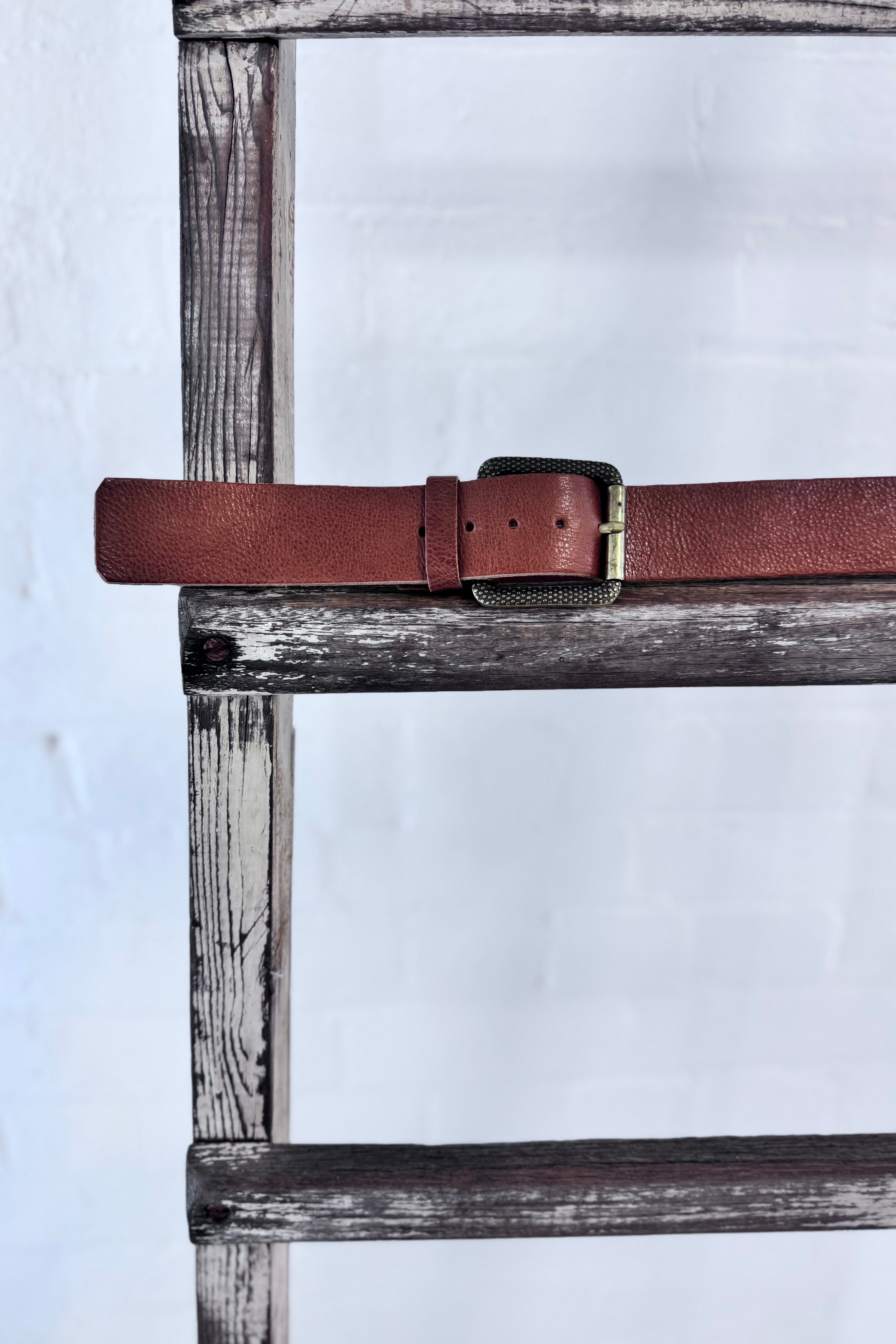 Ink Olives | Acero Belt | Tan