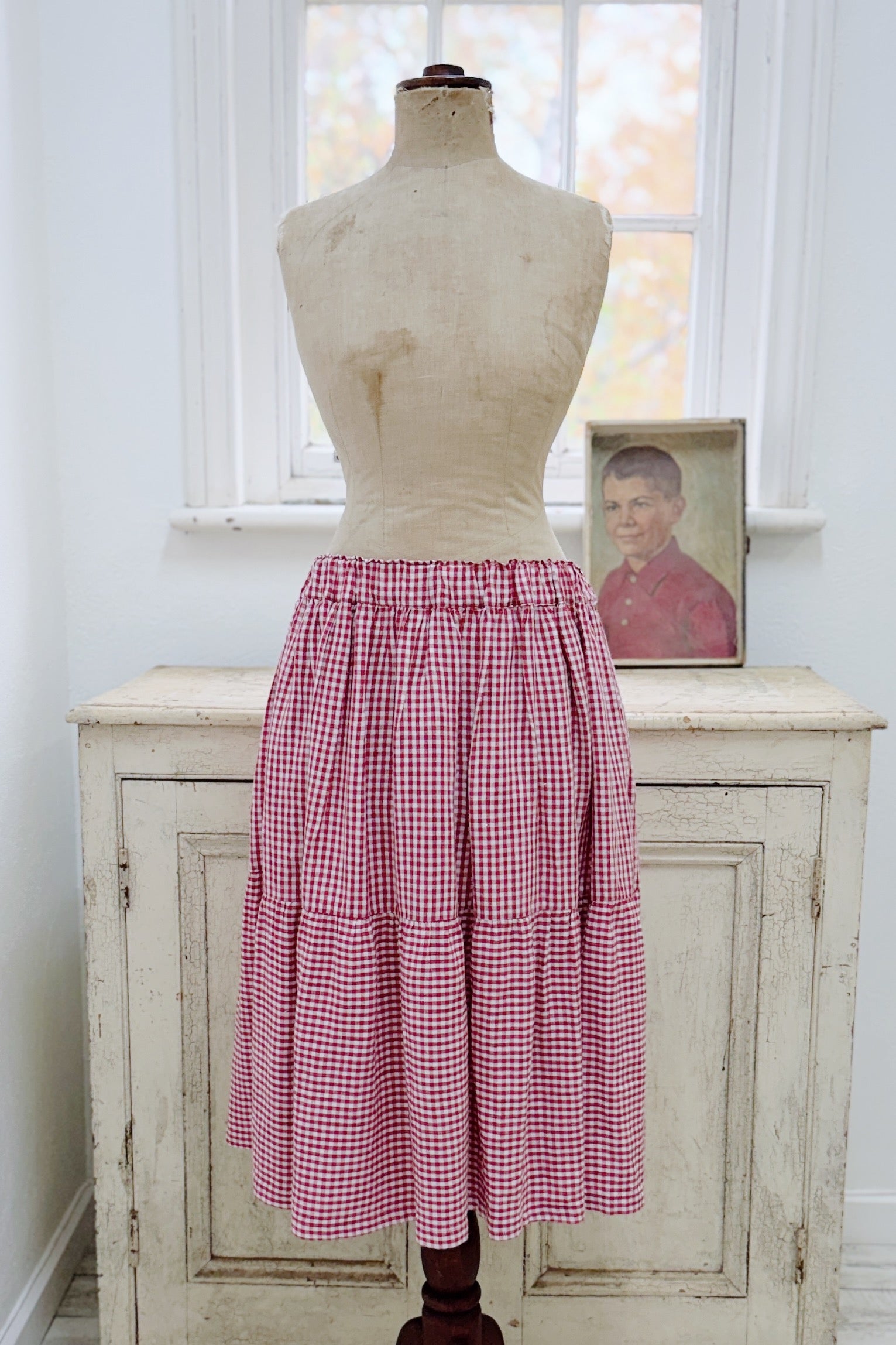 GW | Harriet Skirt | Bittersweet Check | XL
