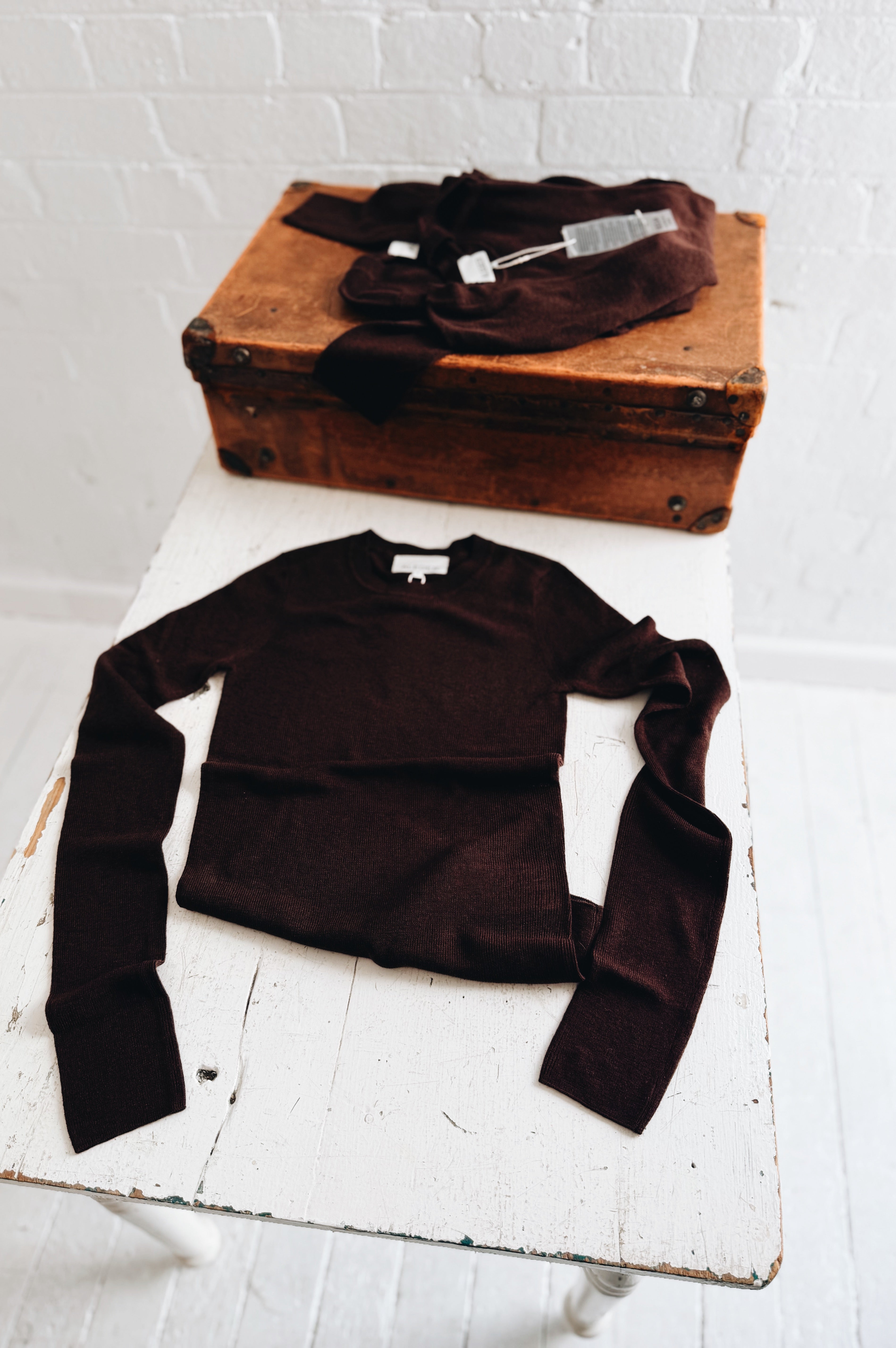 Aleger | Sheerness Crew Neck | Rust