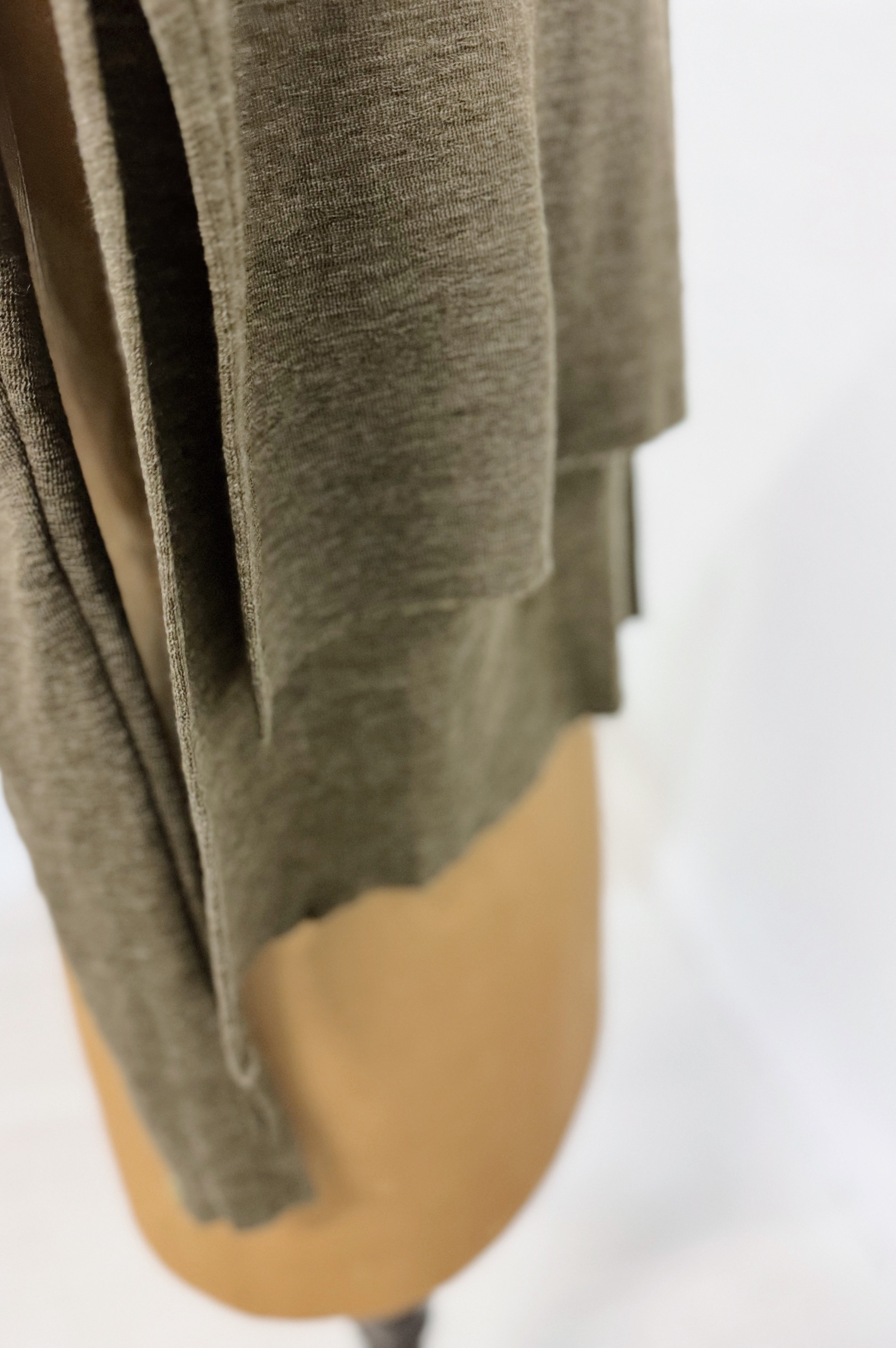 Merino With High Slits | Capers Melange