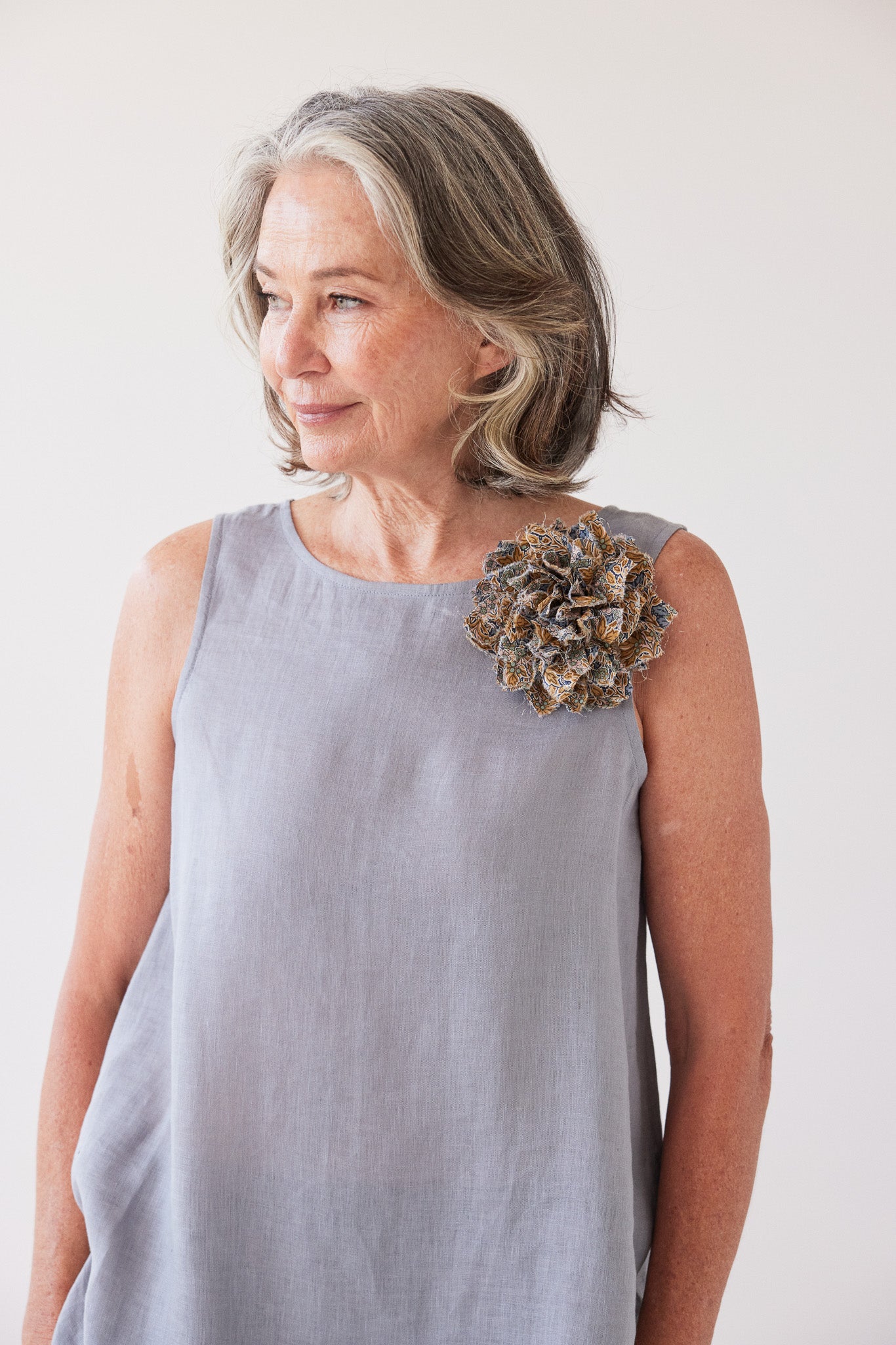 Fabric Flower Brooch | Aubrey Forest Liberty