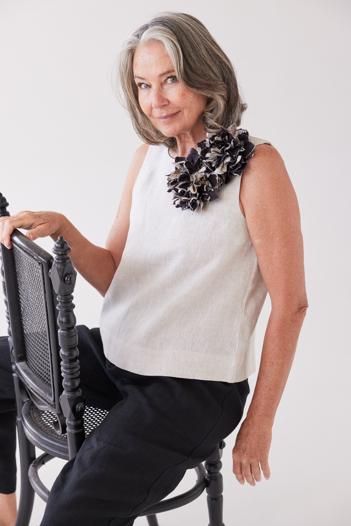 Fabric Flower Brooch | Fragile Bloom Liberty