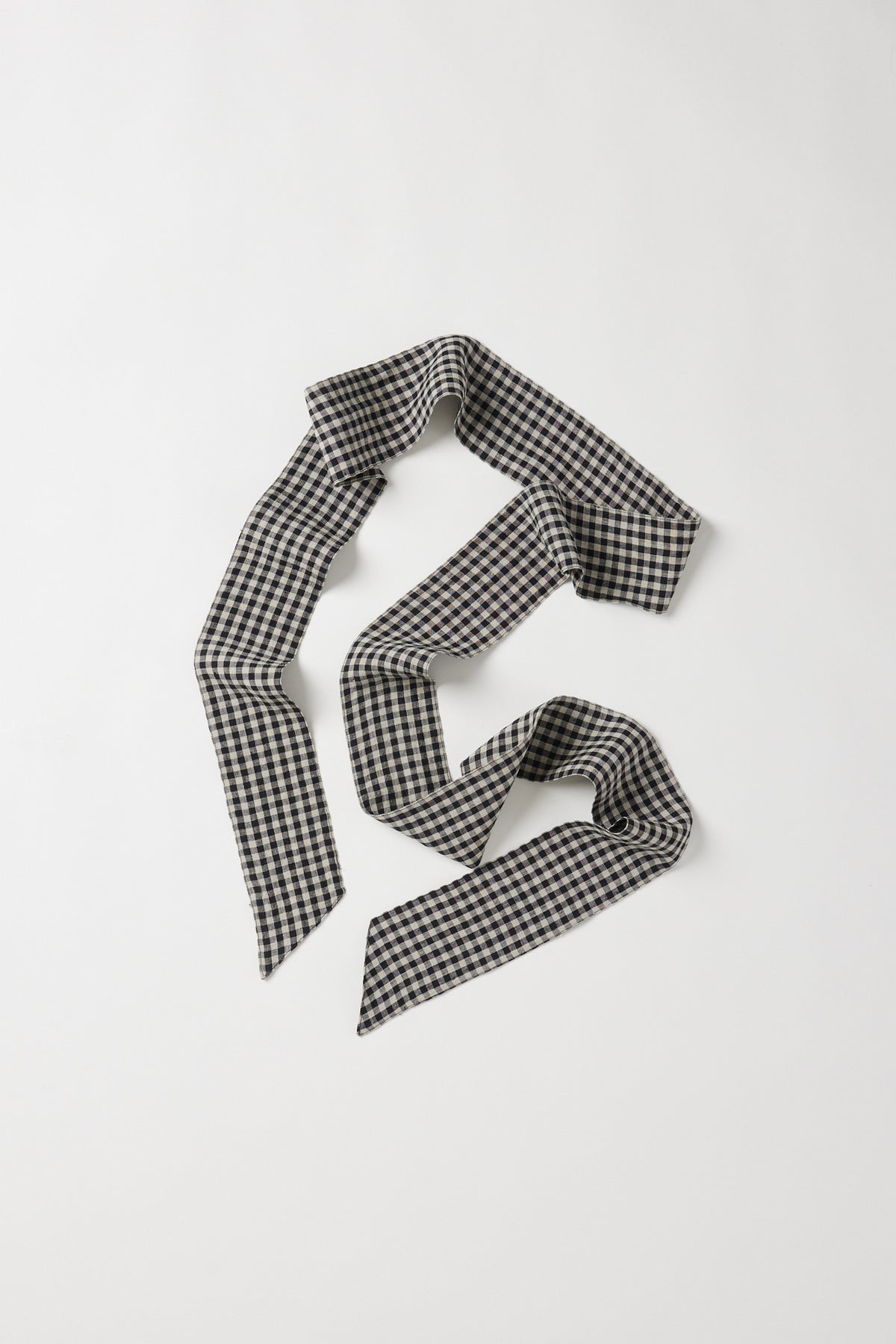 Tie Belt | Black Gingham