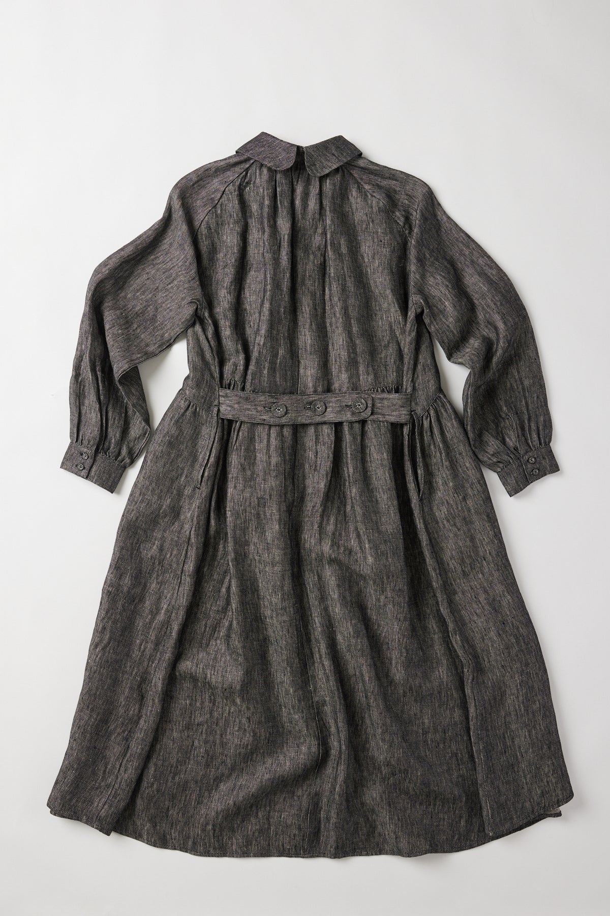 Maebry Duster Jacket | Black Denim Linen