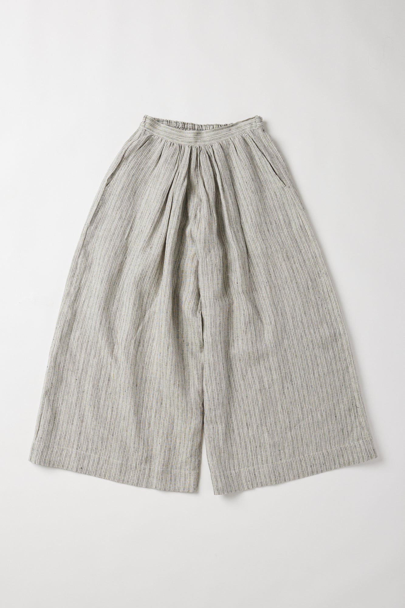 Lauri Pleated Culotte | Stippling Stripe