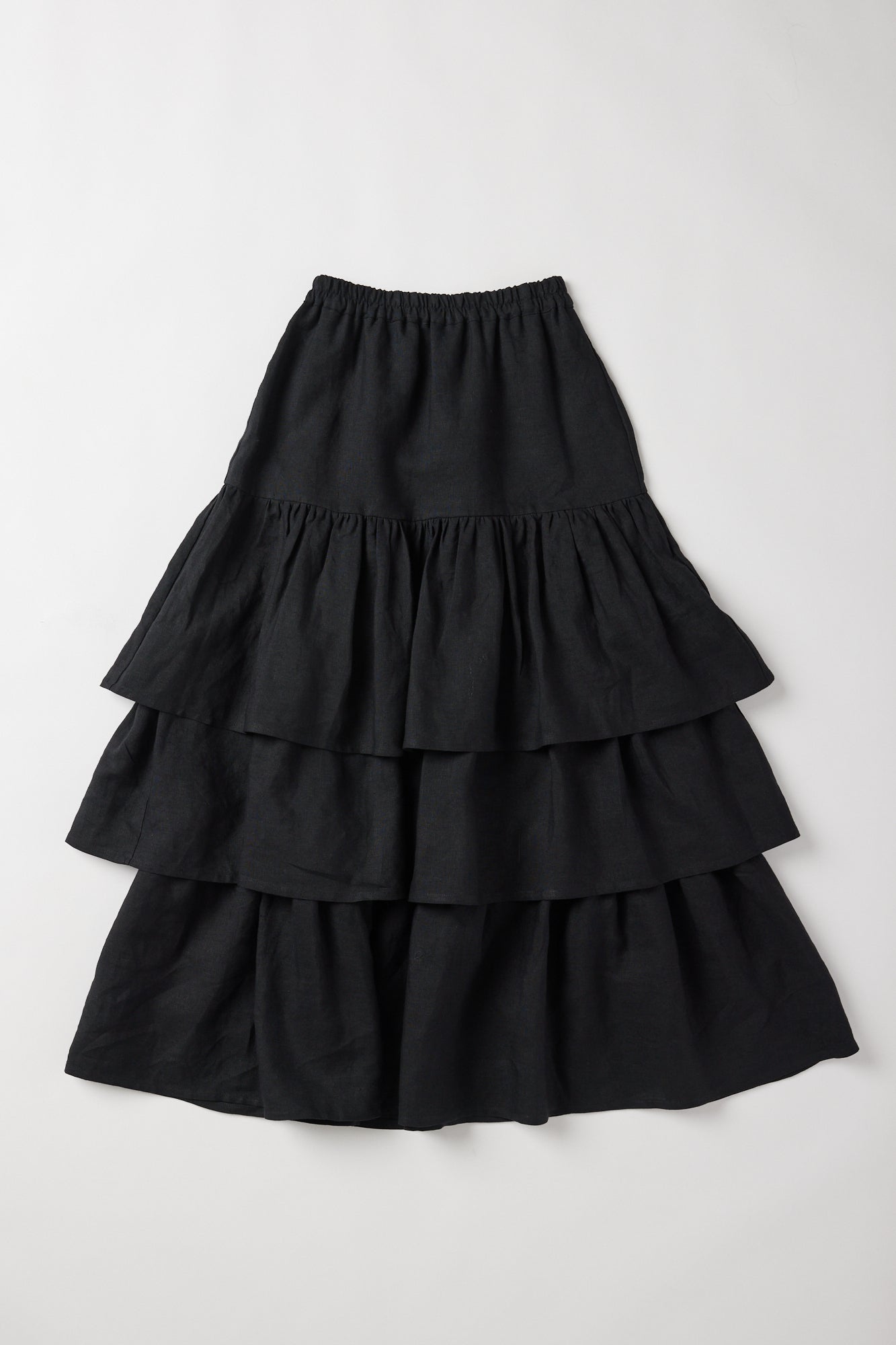 Rivi Ruffle Skirt | Black