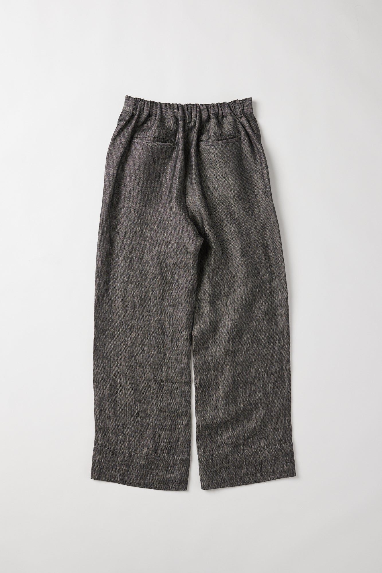 Lincoln Straight Leg Pant | Black Denim Linen
