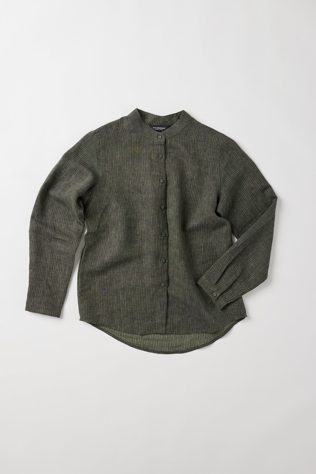 Sawyer Long Sleeve Shirt | Olive Stripe